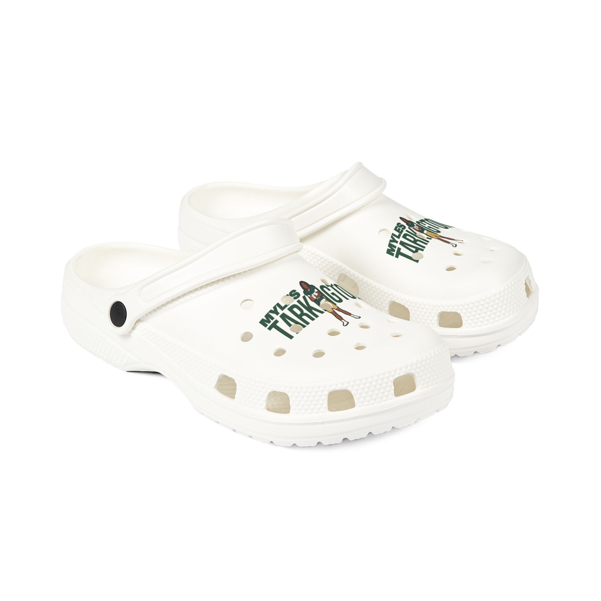 Rubber Clogs — character_player_name in White