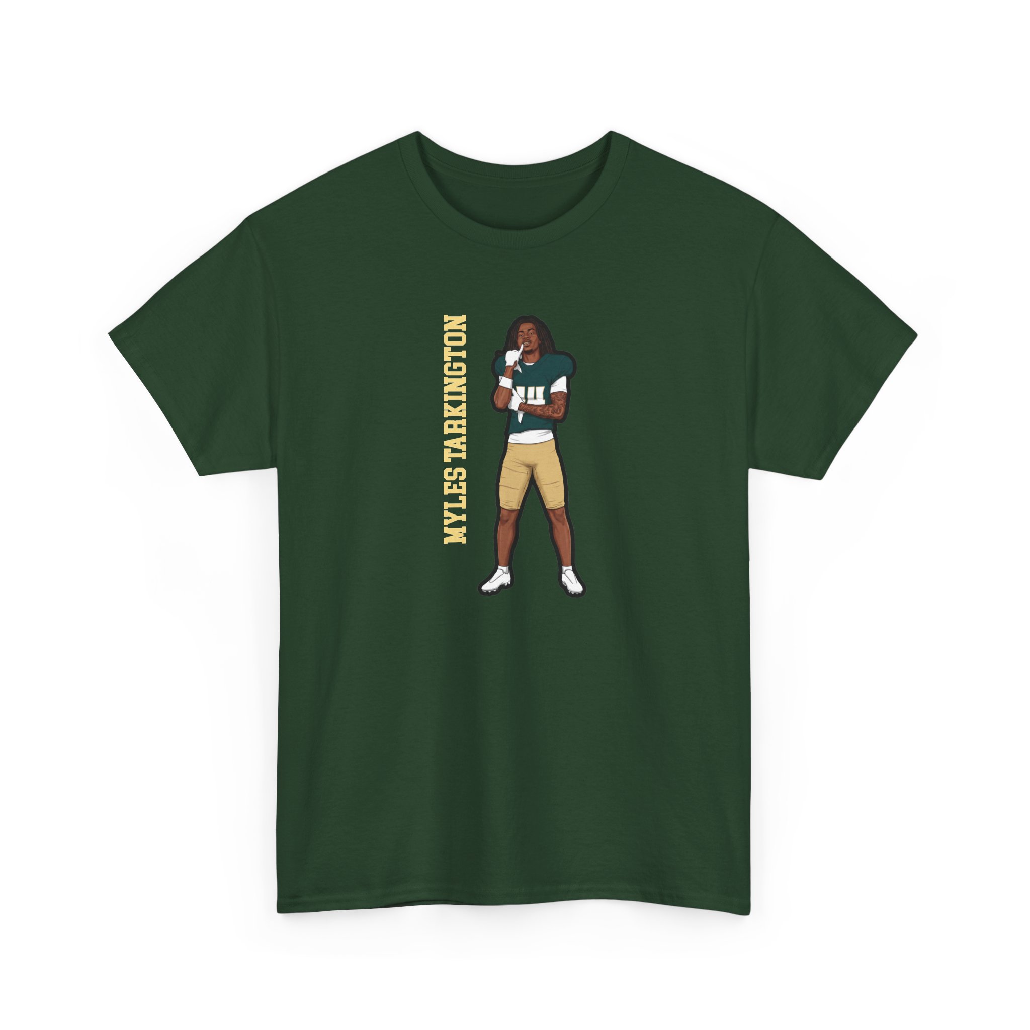 Tee — character_name_vertical in Green