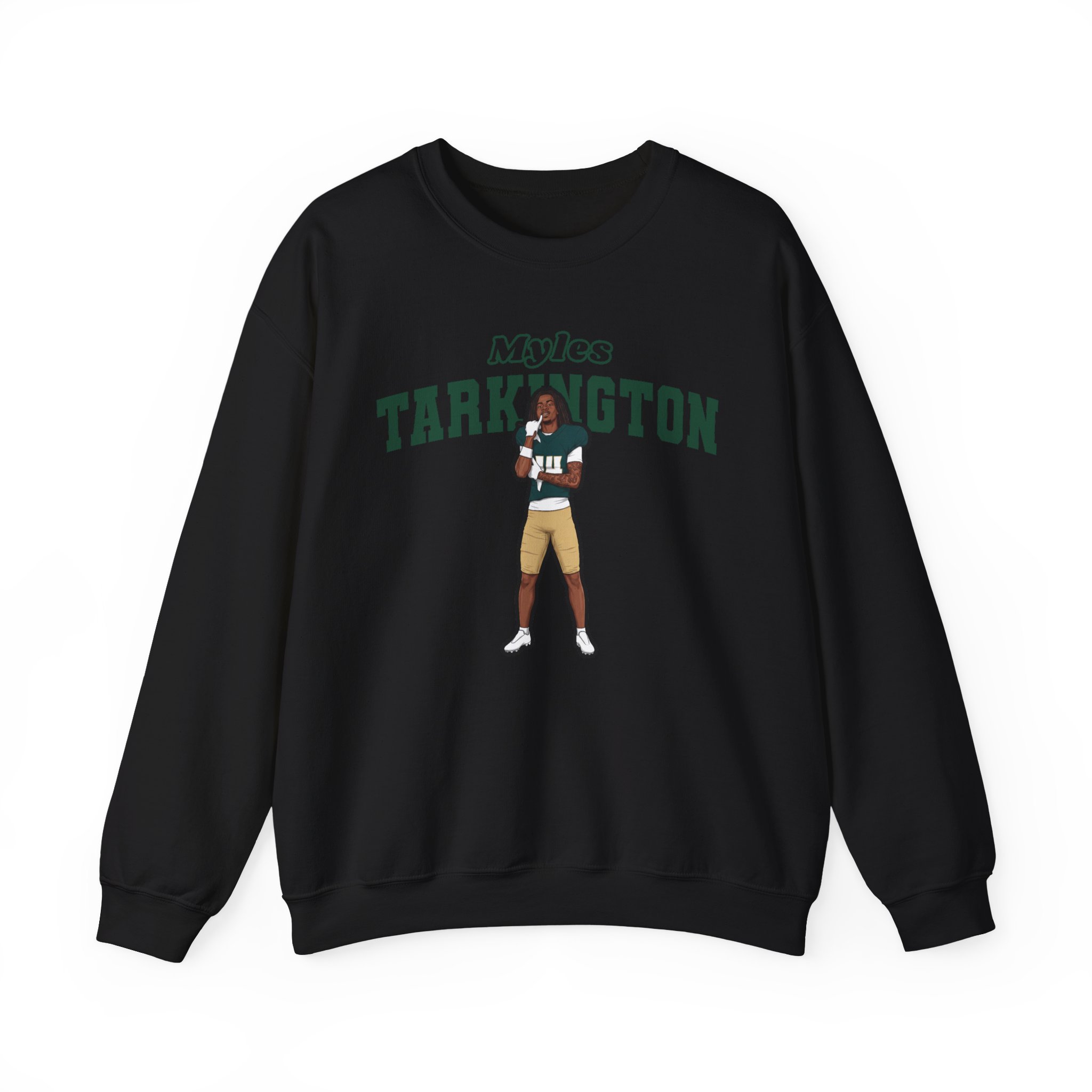 Crewneck Sweatshirt — character_name_arch in Black