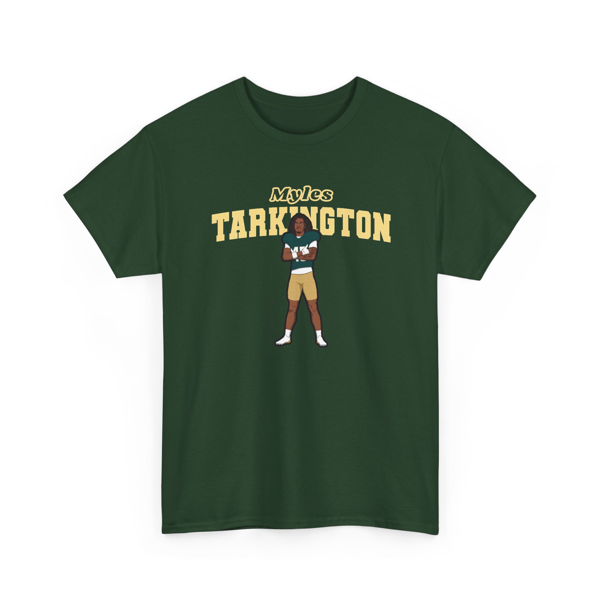 Tee — character_name_arch in Green