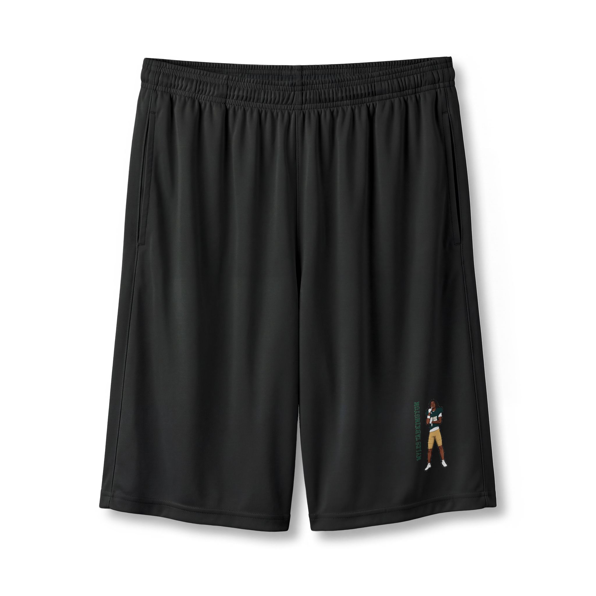 Shorts — character_name_vertical in Black