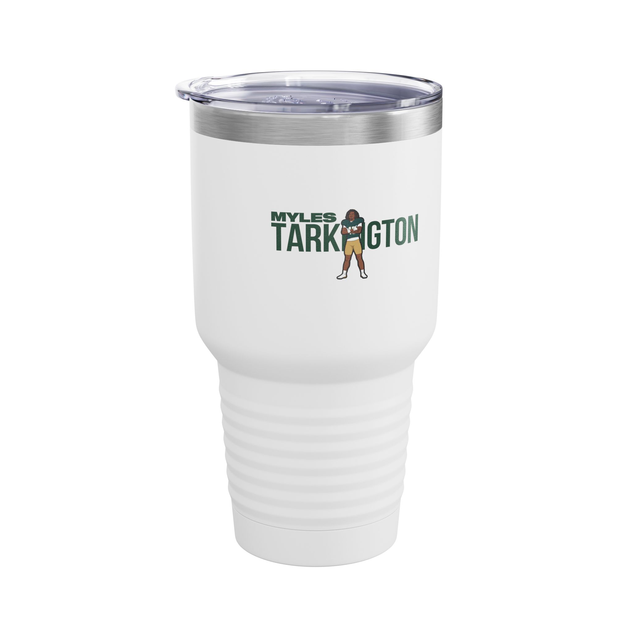 30oz Tumbler — character_player_name in White