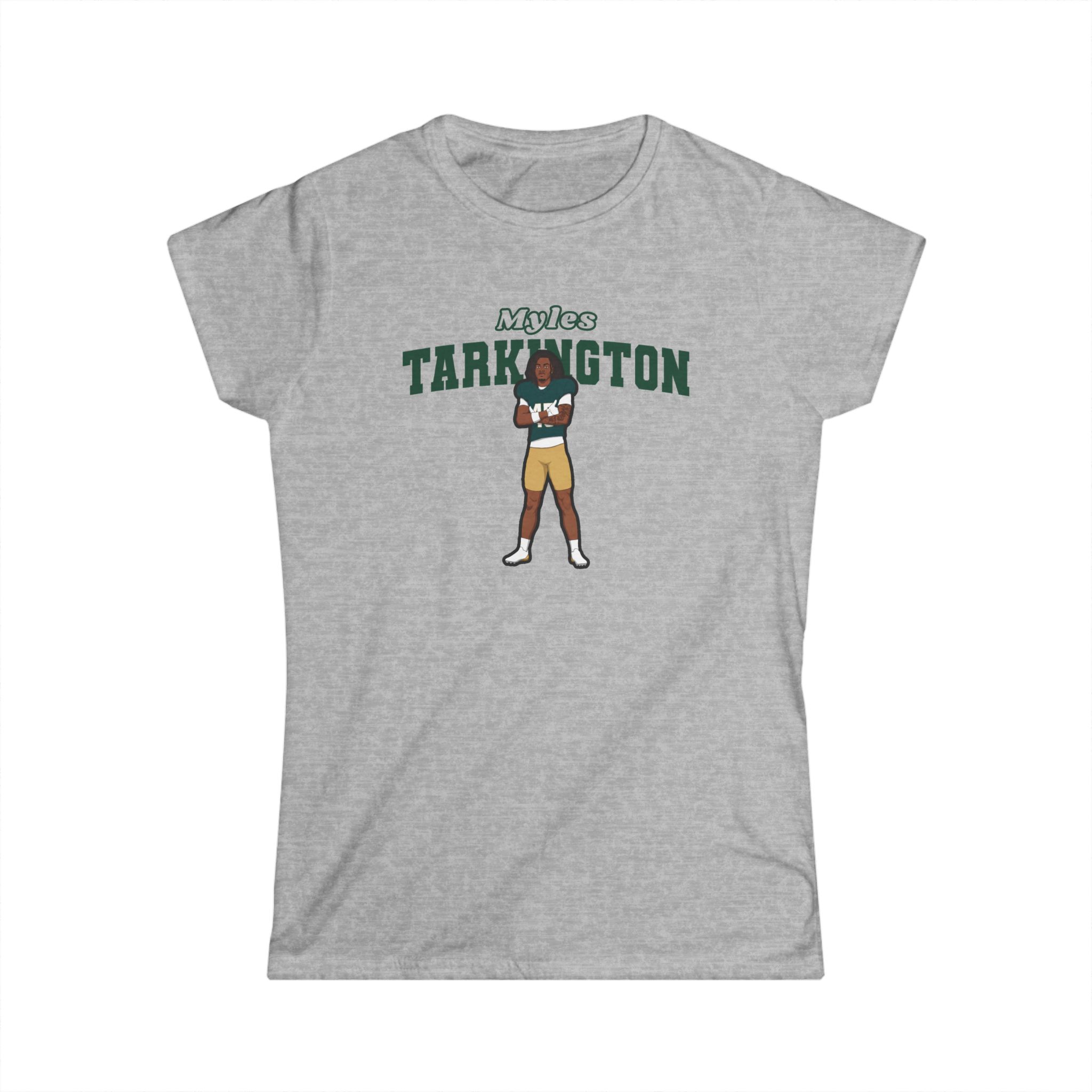 Women's Softstyle Tee — character_name_arch in Grey