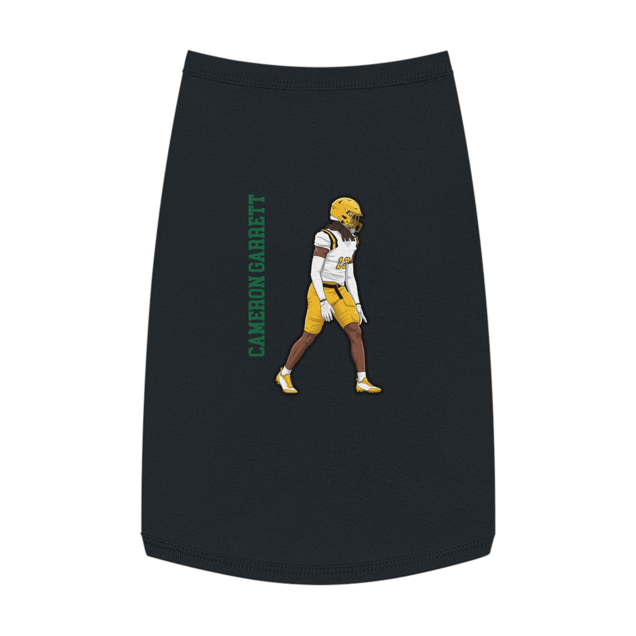 Pet Tank Top — character_name_vertical in White