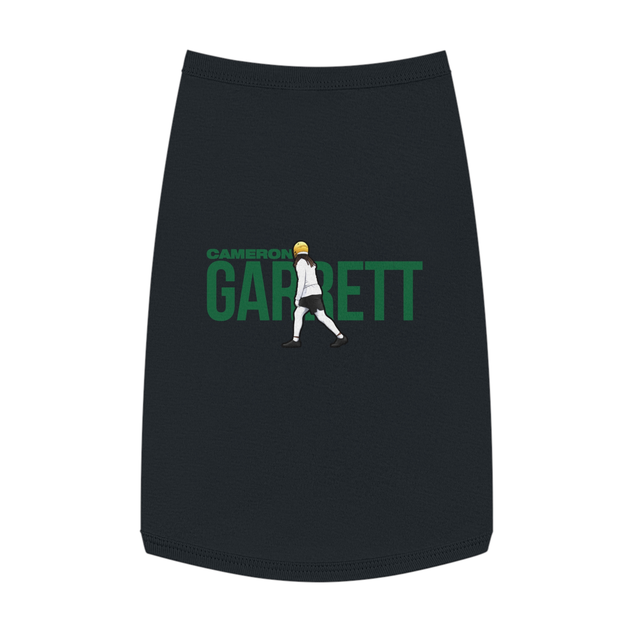 Pet Tank Top — character_player_name in Black