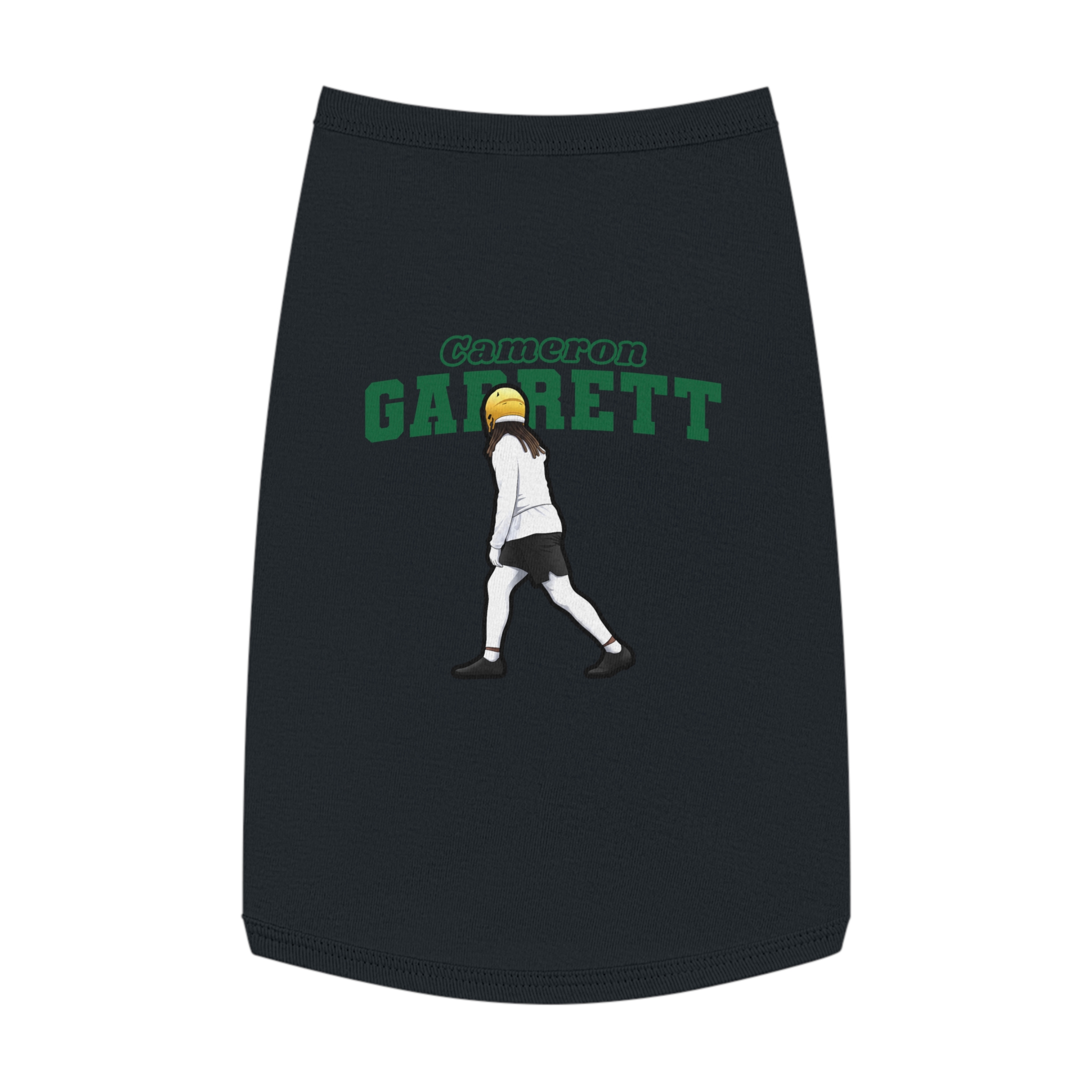 Pet Tank Top — character_name_arch in White