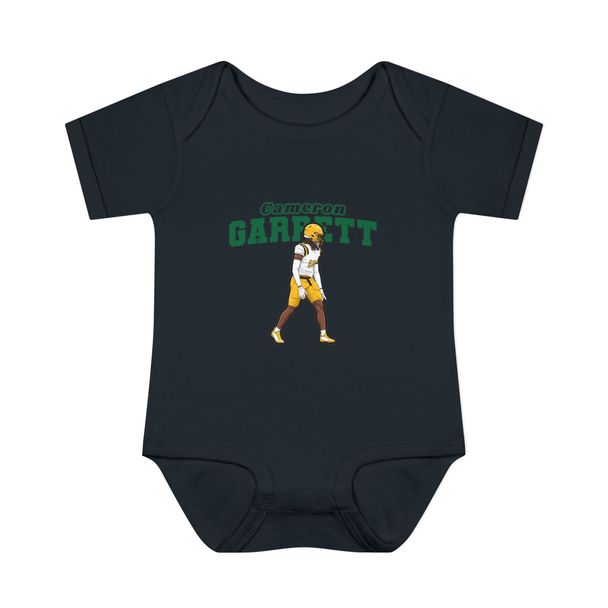 Baby Onesie — character_name_arch in Black