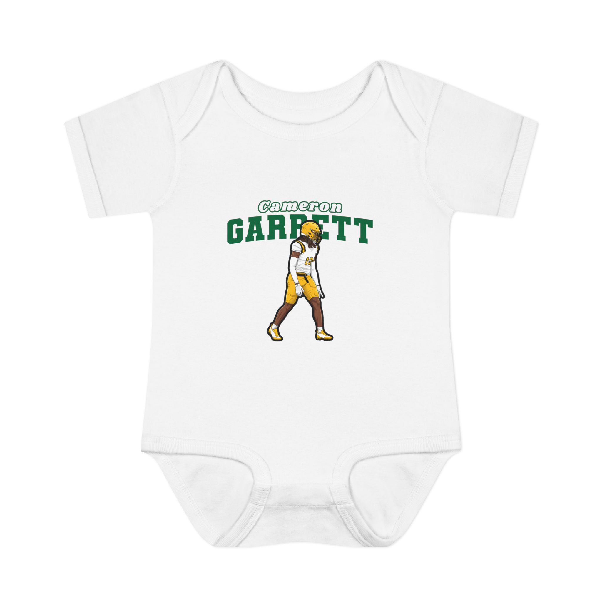 Baby Onesie — character_name_arch in White