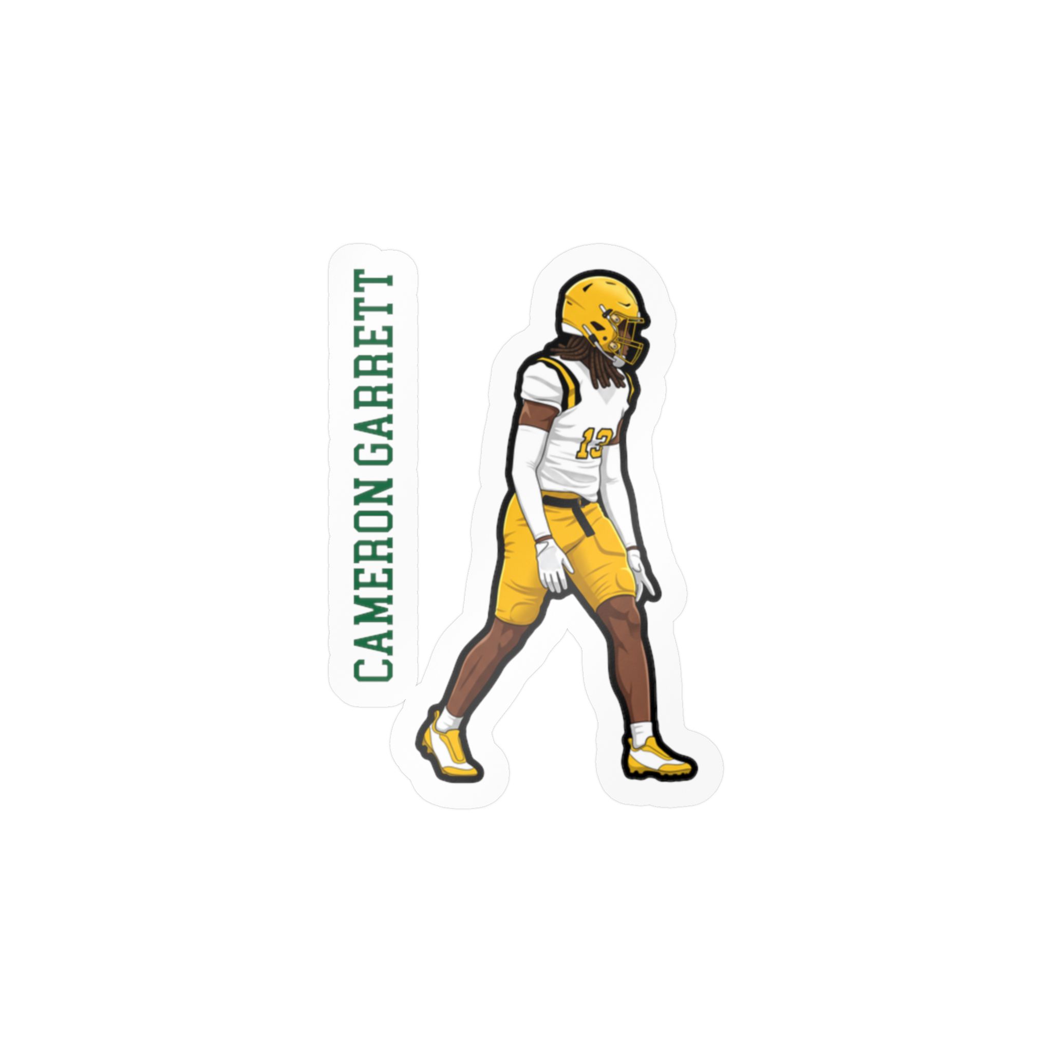 Vinyl Sticker — character_name_vertical in Classic