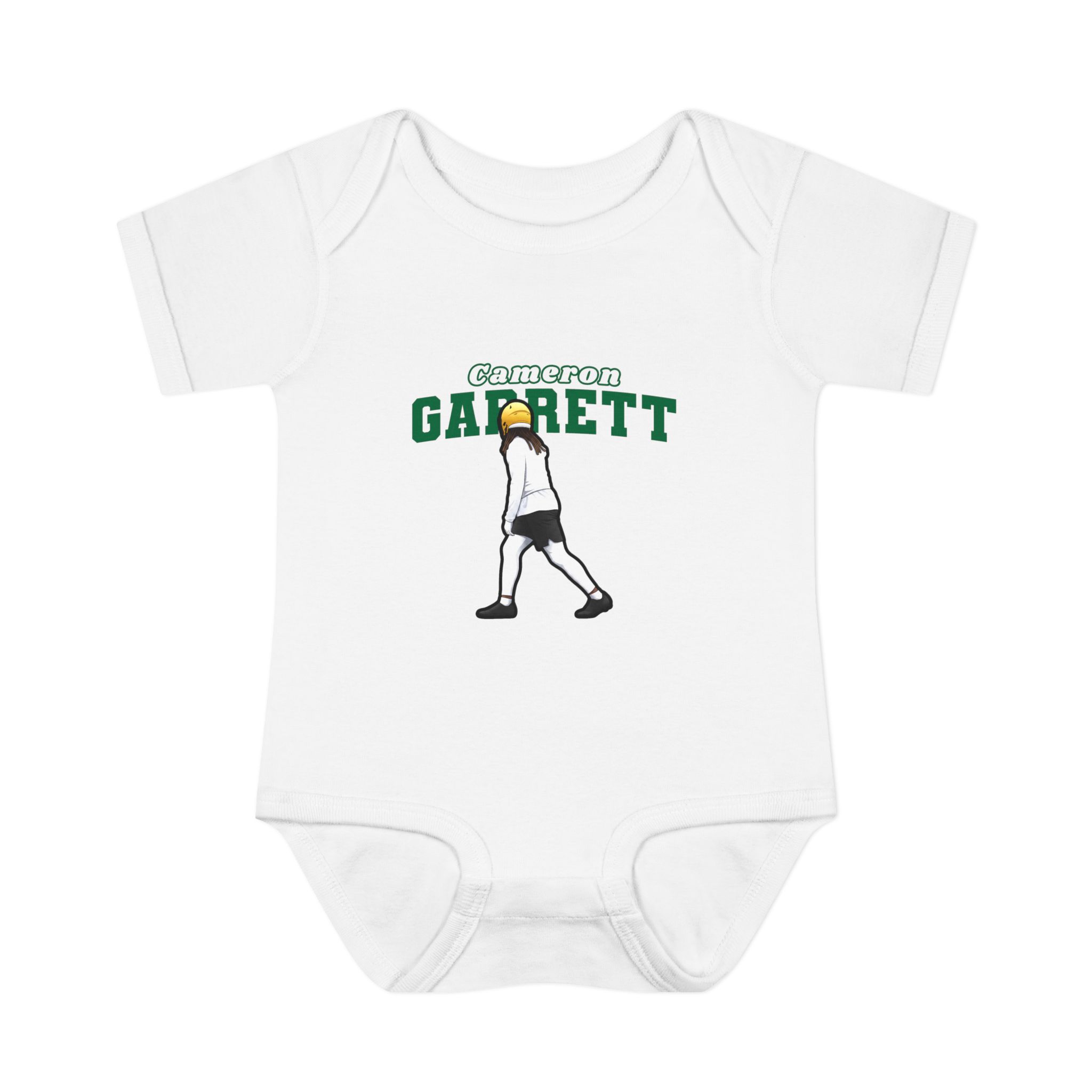 Baby Onesie — character_name_arch in White
