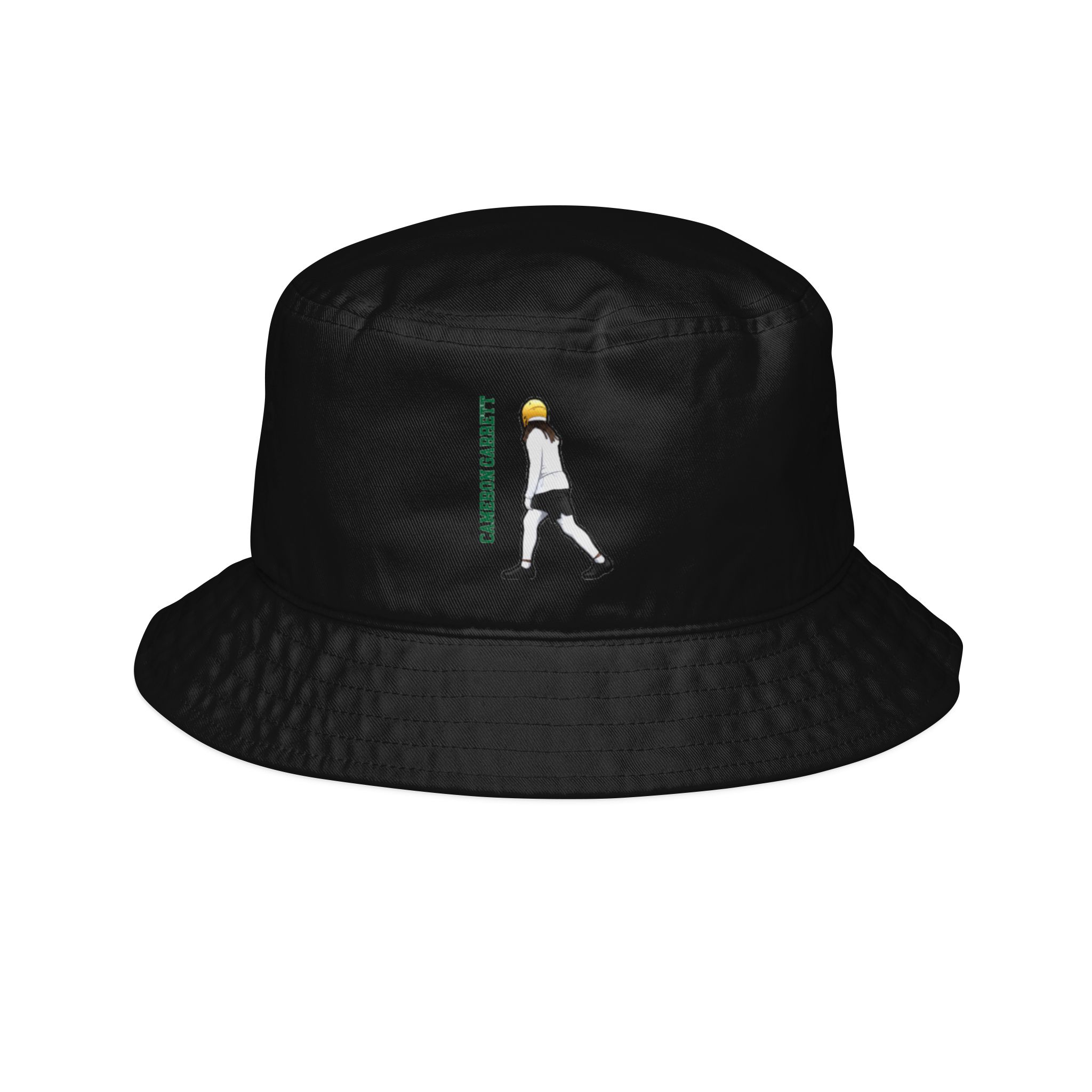Bucket Hat — character_name_vertical in Black