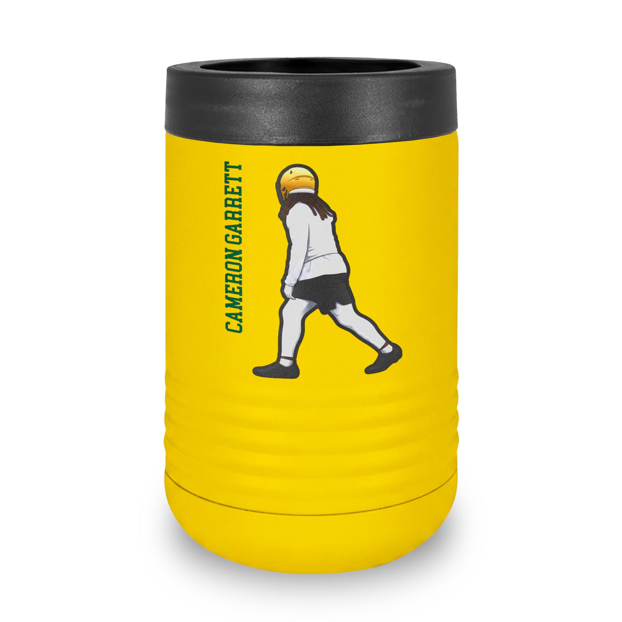 Stainless Can Cooler — character_name_vertical in Yellow