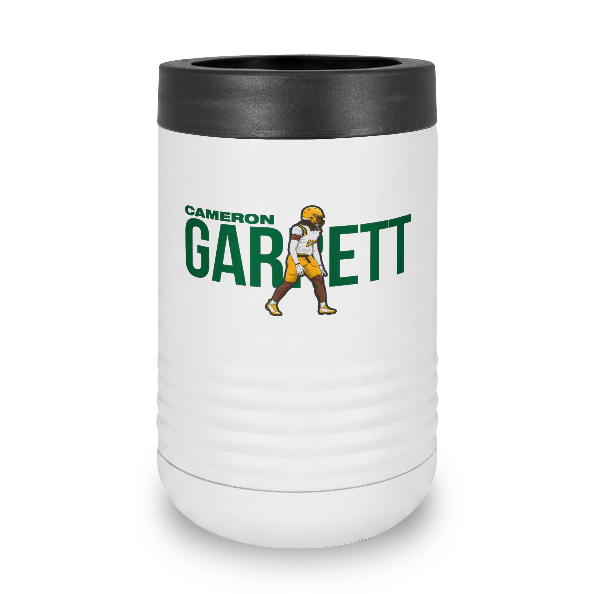Stainless Can Cooler — character_player_name in White