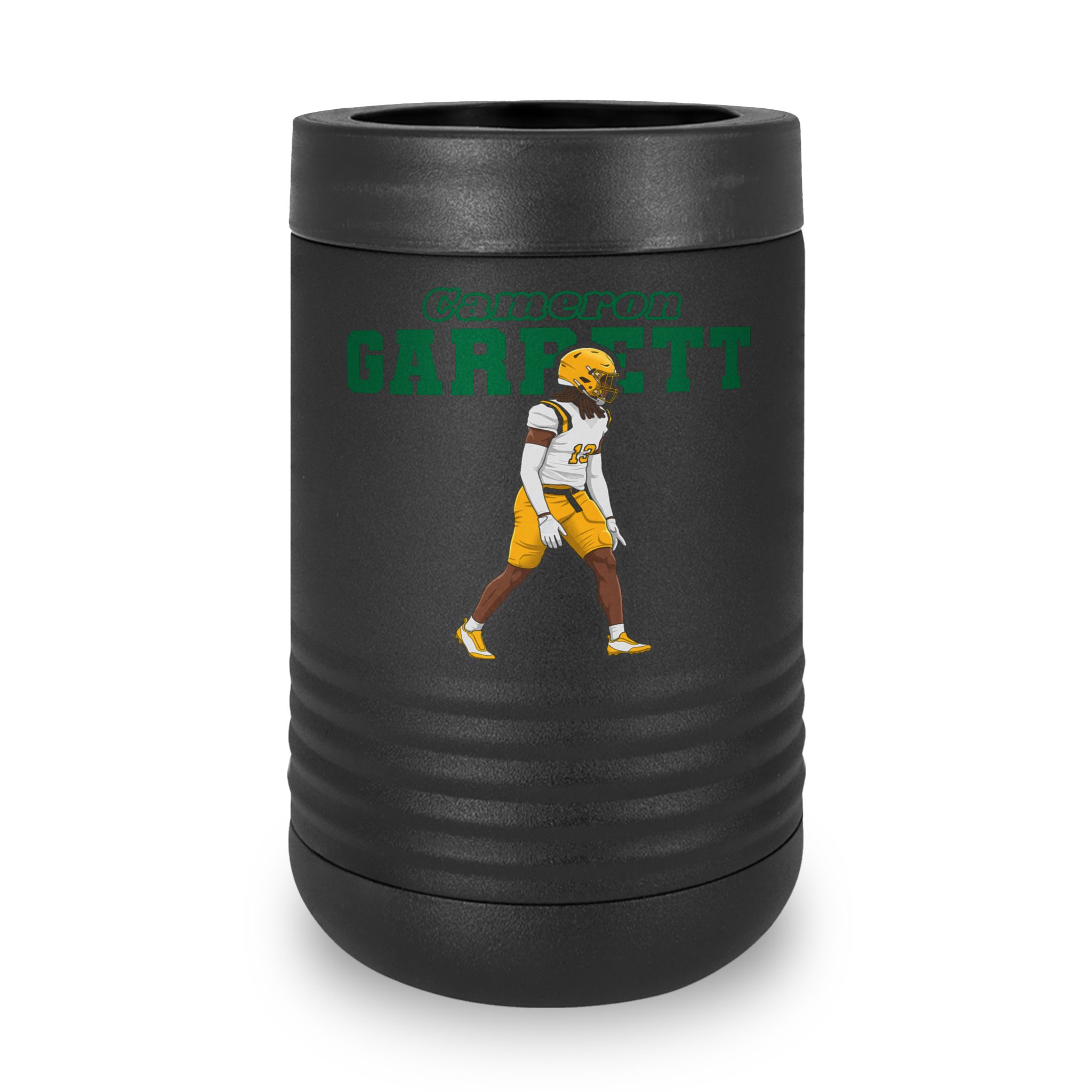 Stainless Can Cooler — character_name_arch in Black