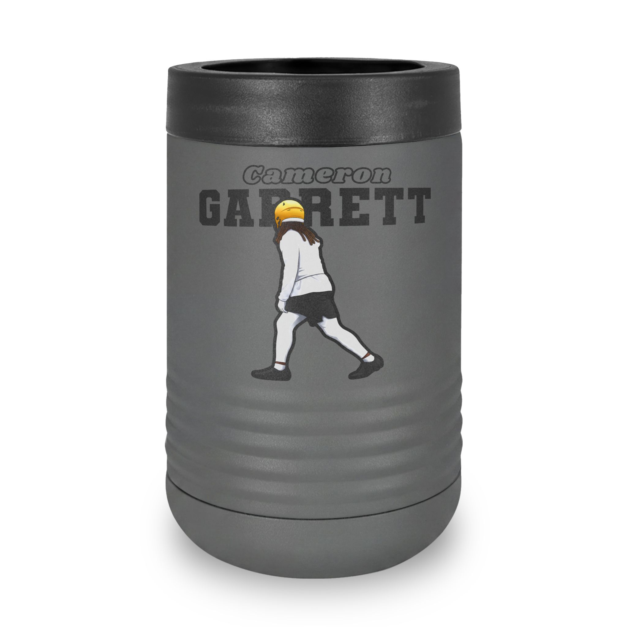 Stainless Can Cooler — character_name_arch in Grey