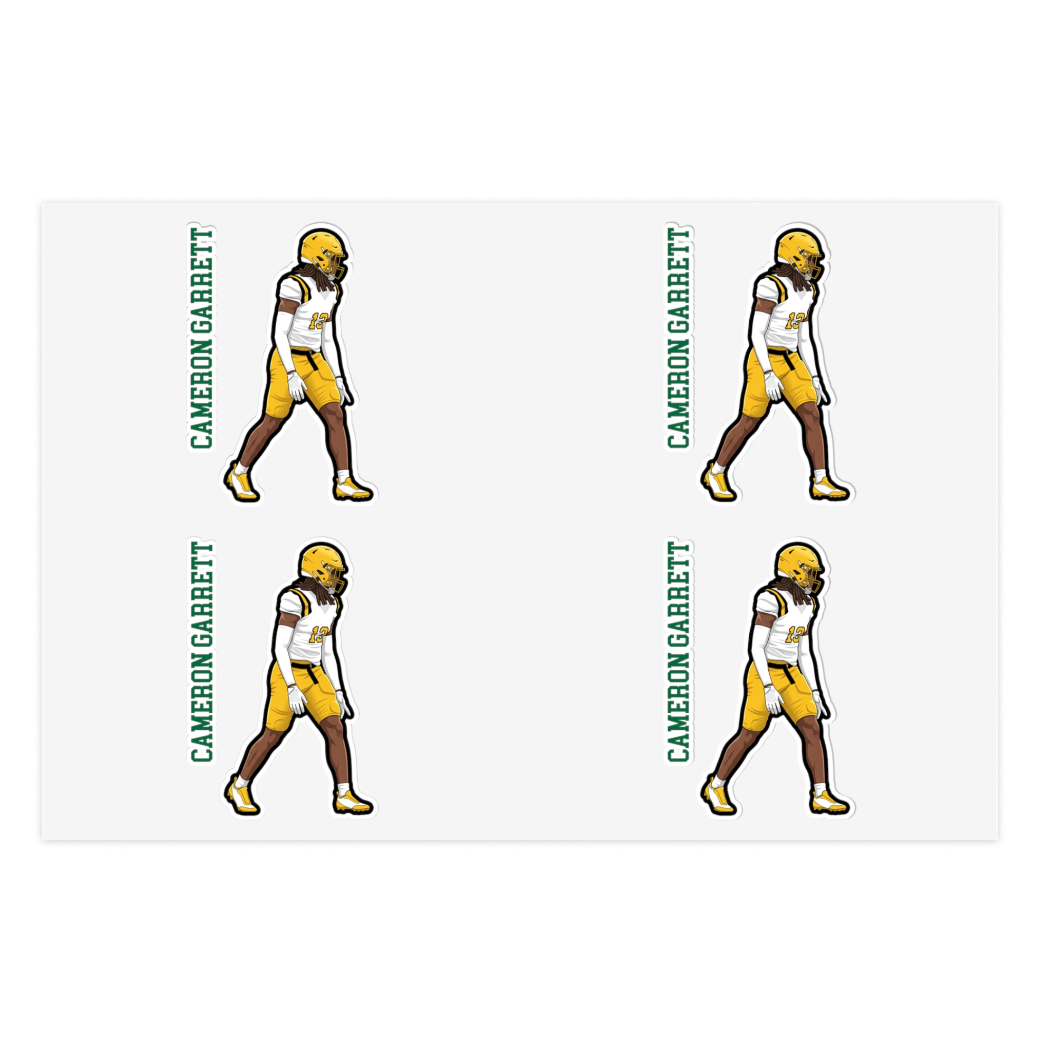 Sticker Sheet — character_name_vertical in Classic
