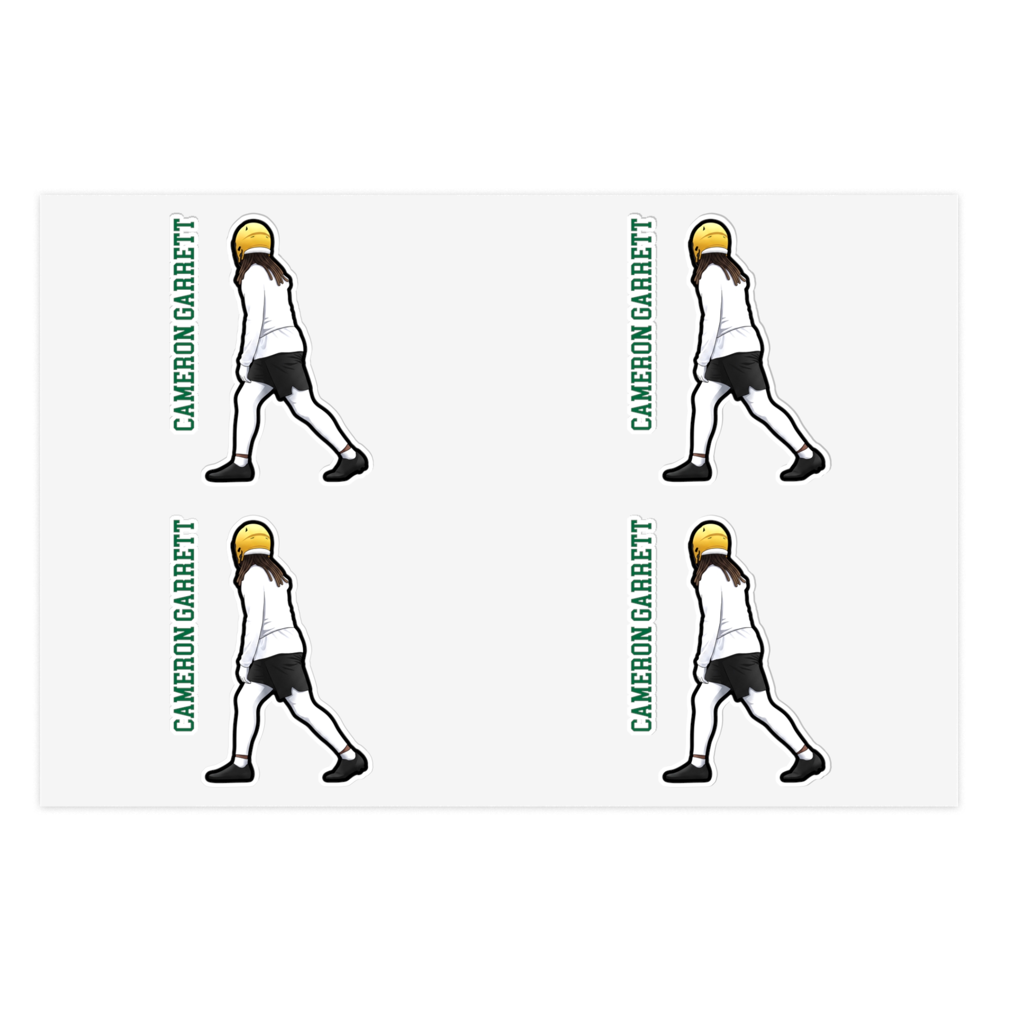 Sticker Sheet — character_name_vertical in Classic