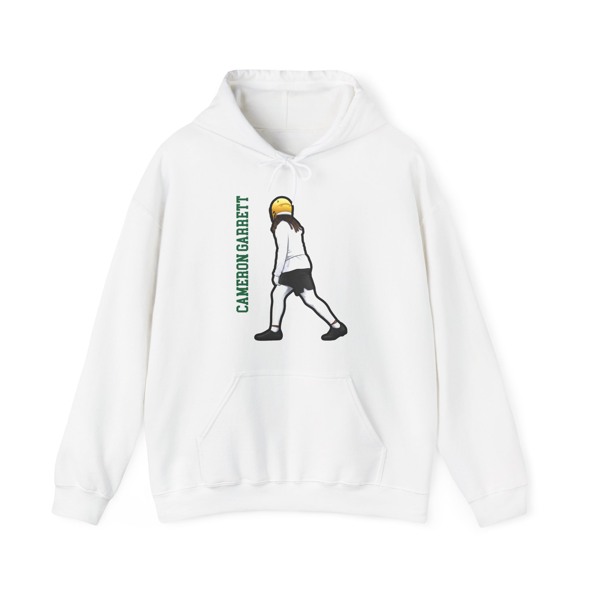 Hoodie — character_name_vertical in White