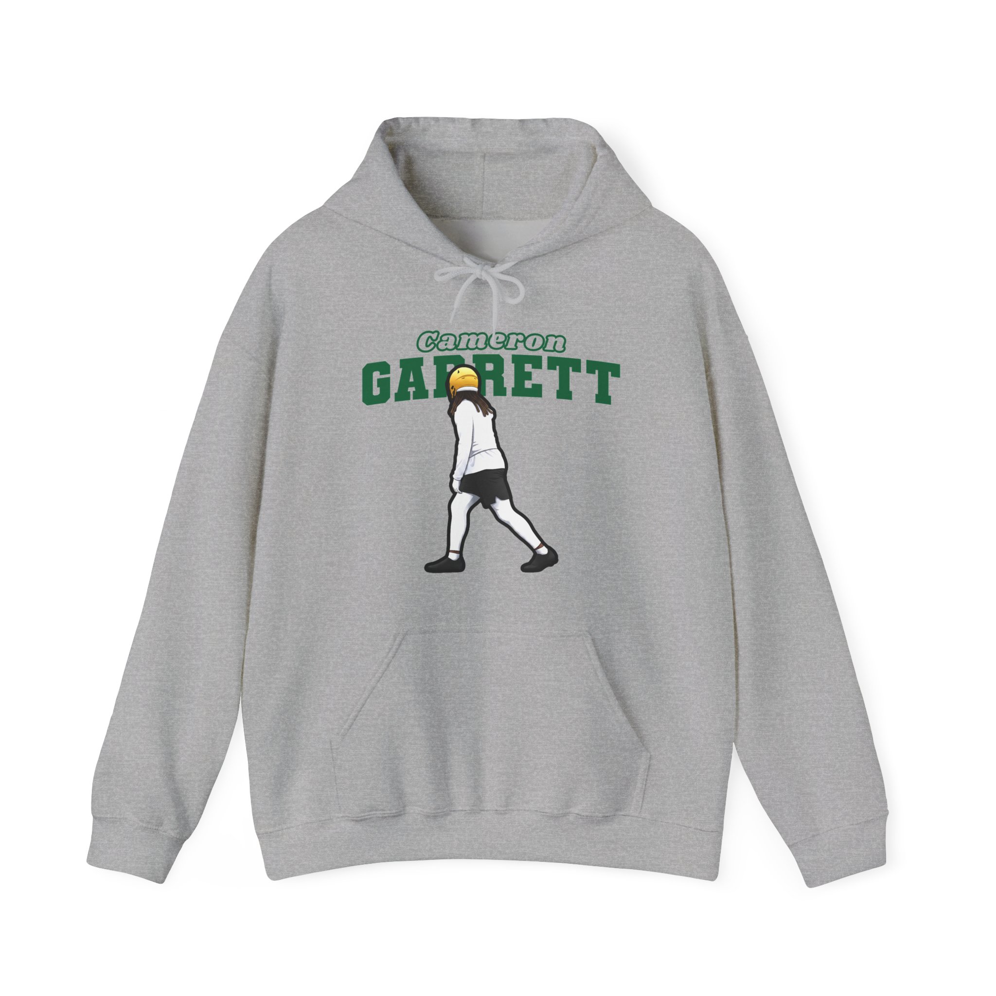 Hoodie — character_name_arch in Grey
