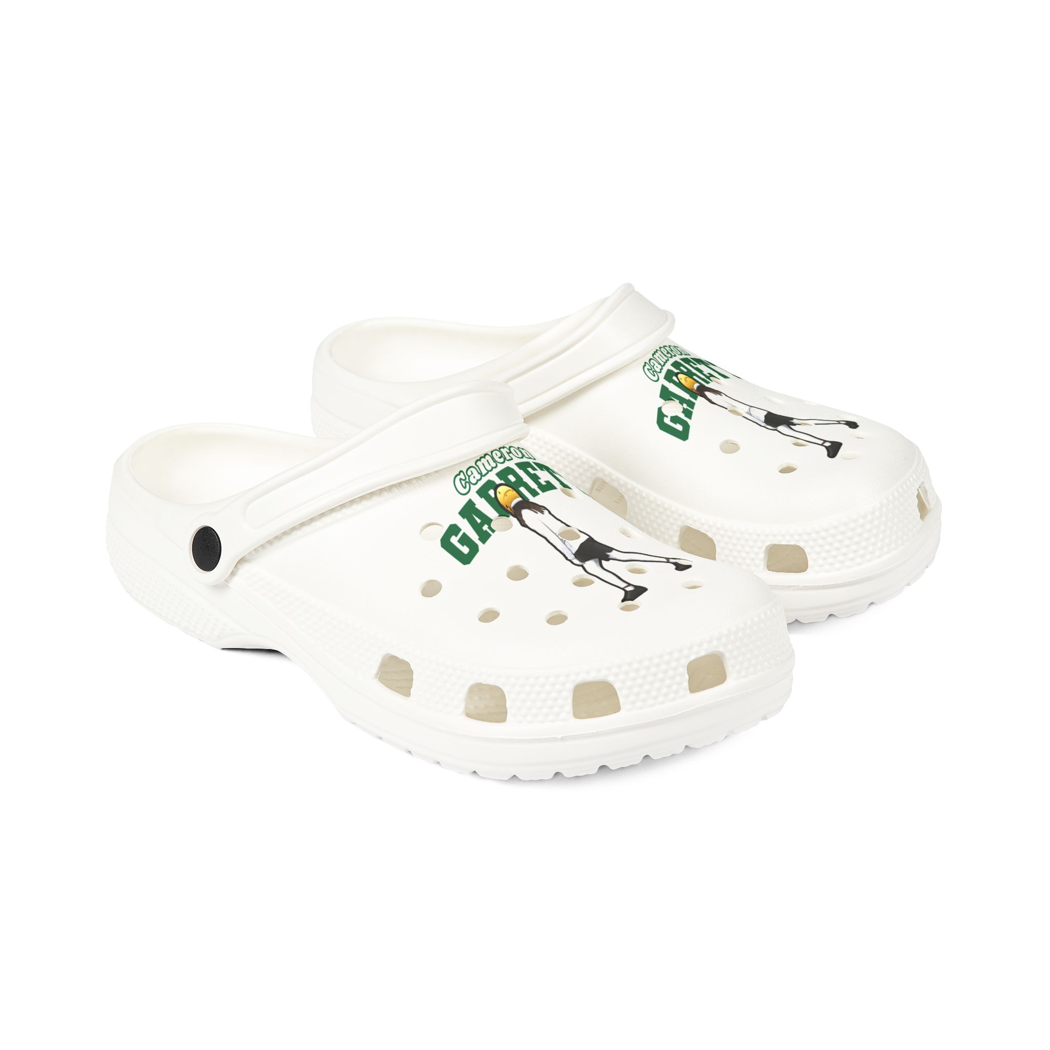 Rubber Clogs — character_name_arch in White
