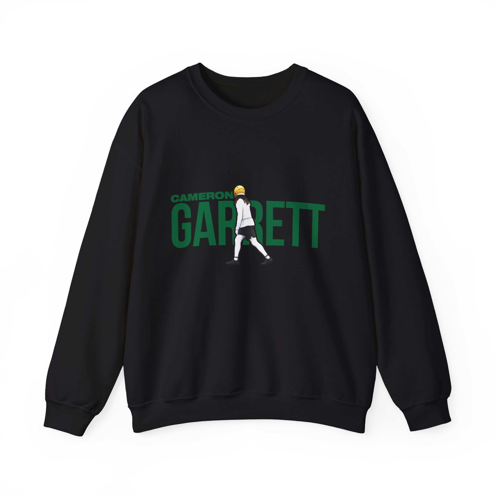 Crewneck Sweatshirt — character_player_name in Black