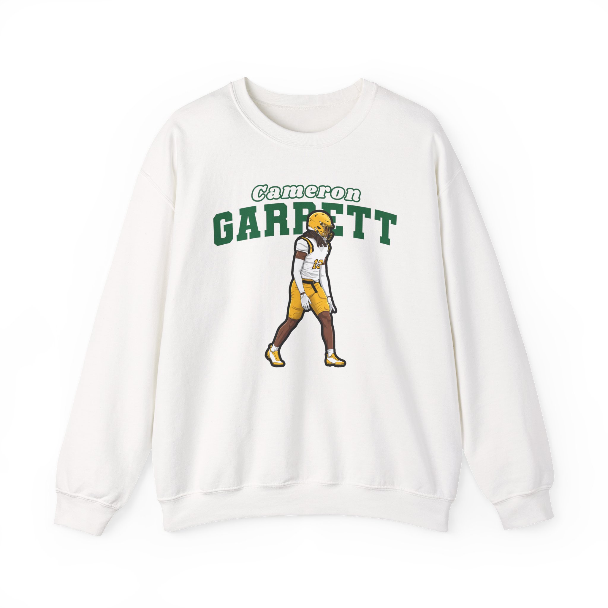 Crewneck Sweatshirt — character_name_arch in White