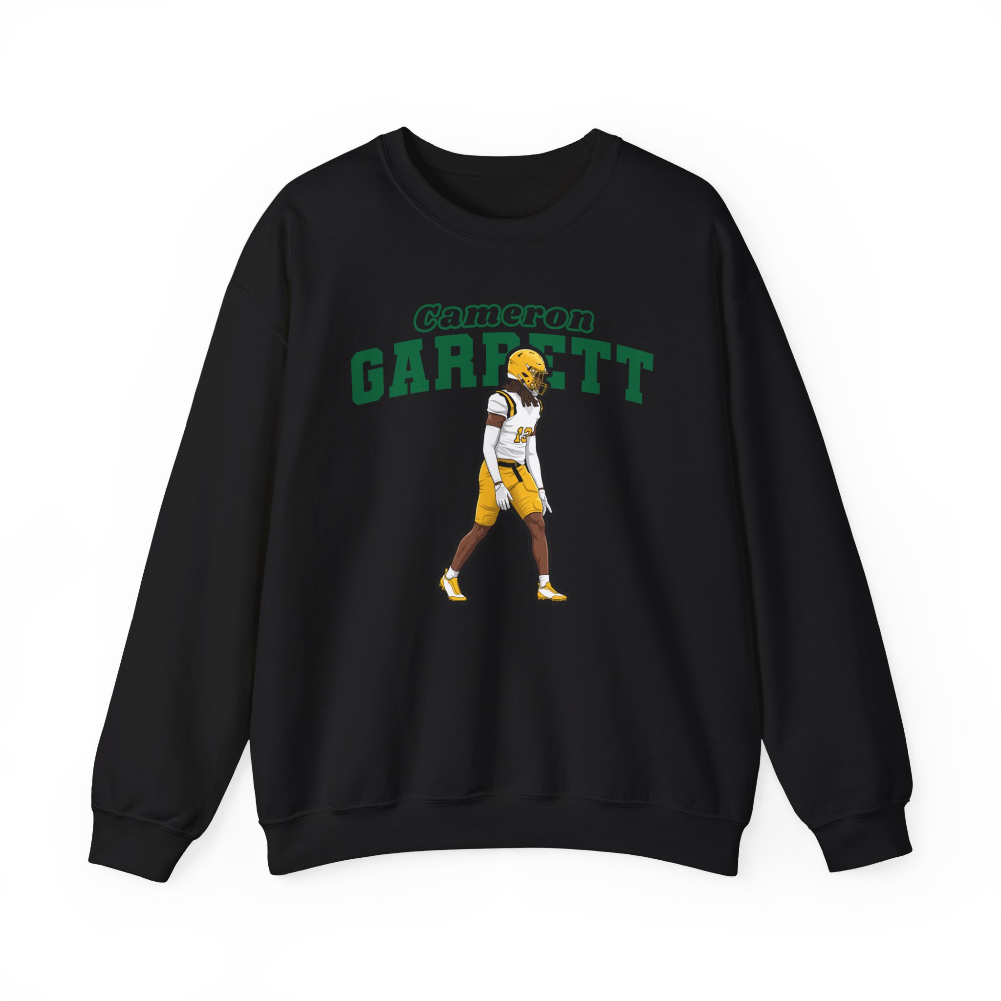Crewneck Sweatshirt — character_name_arch in Black