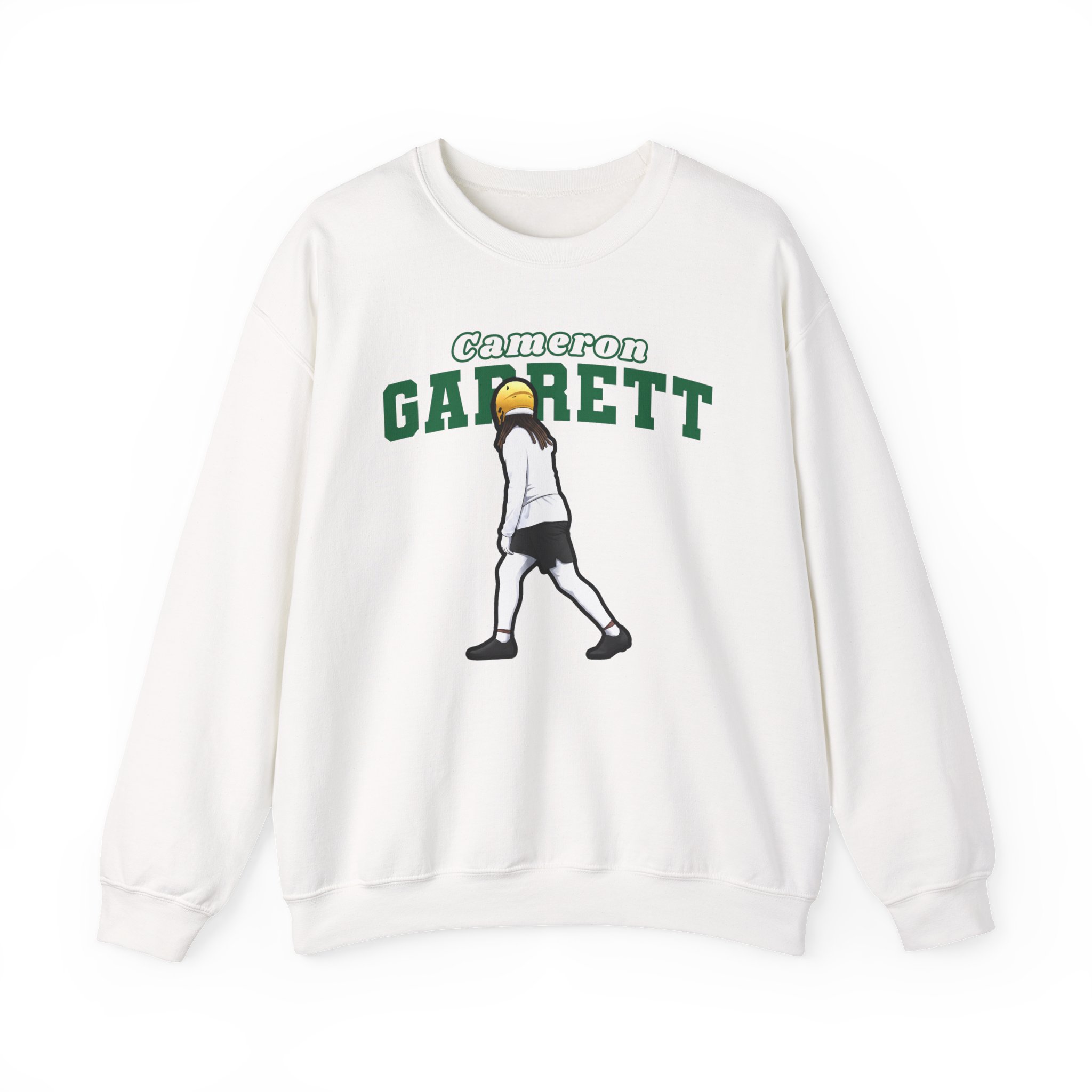 Crewneck Sweatshirt — character_name_arch in White
