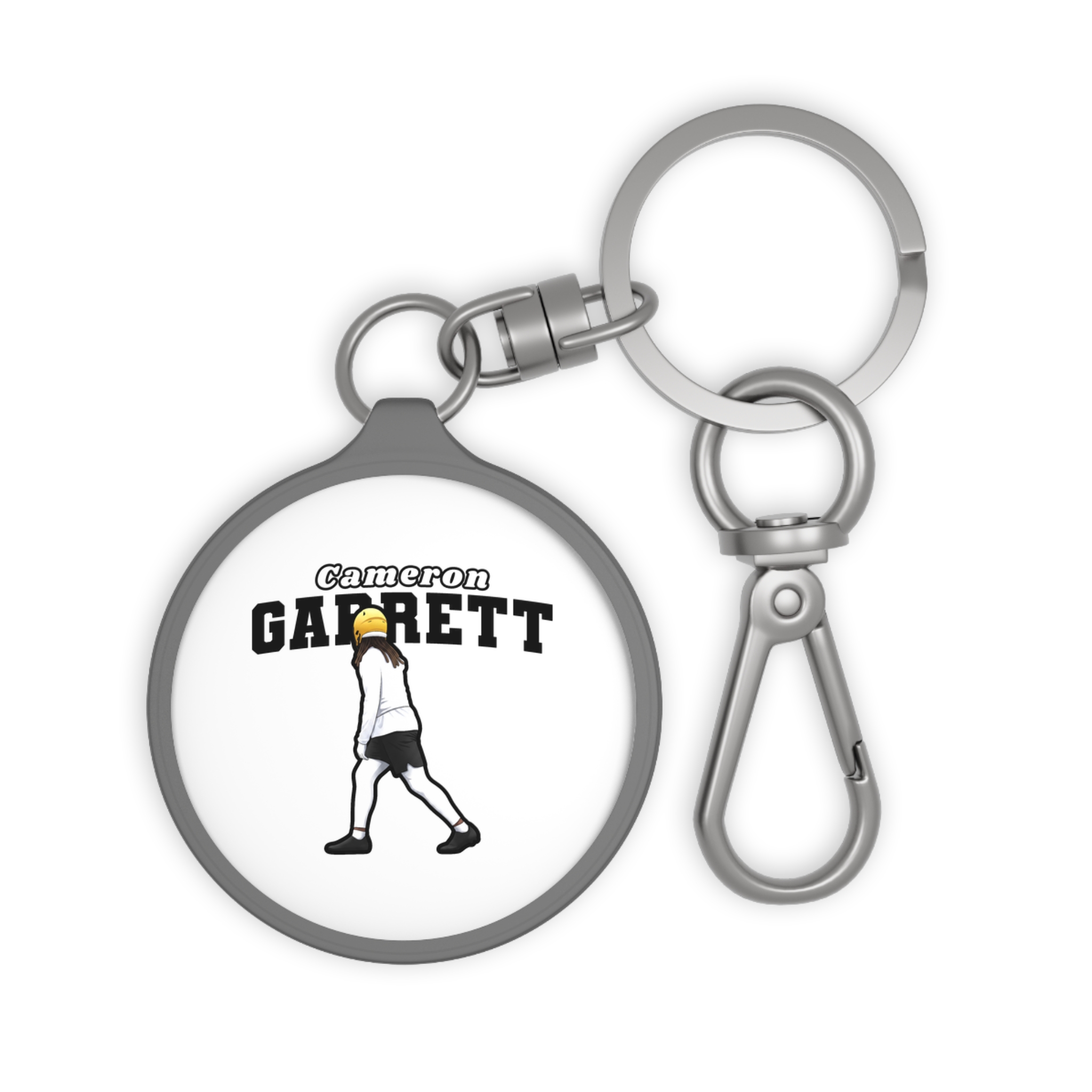 Keychain — character_name_arch in Grey