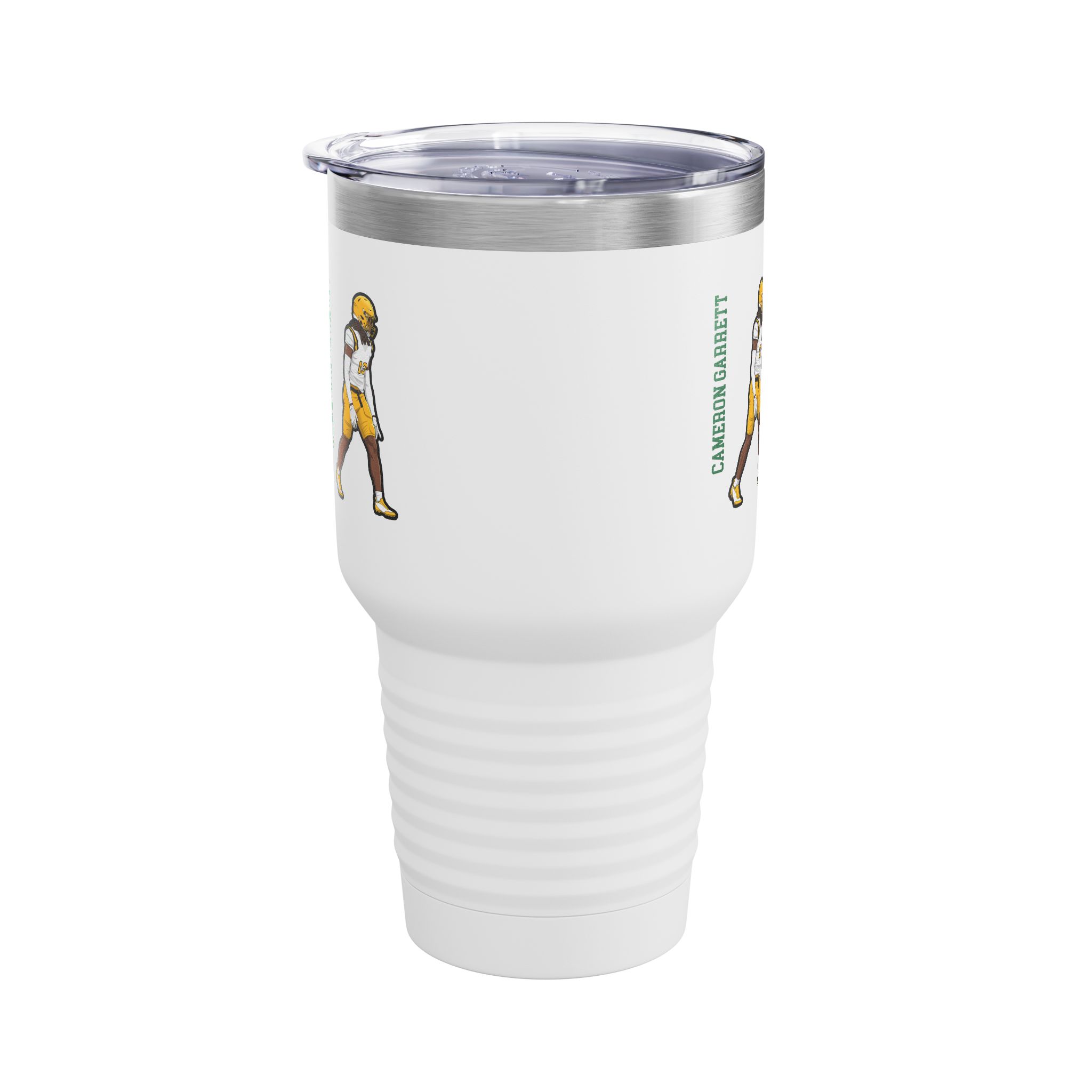 30oz Tumbler — character_name_vertical in White