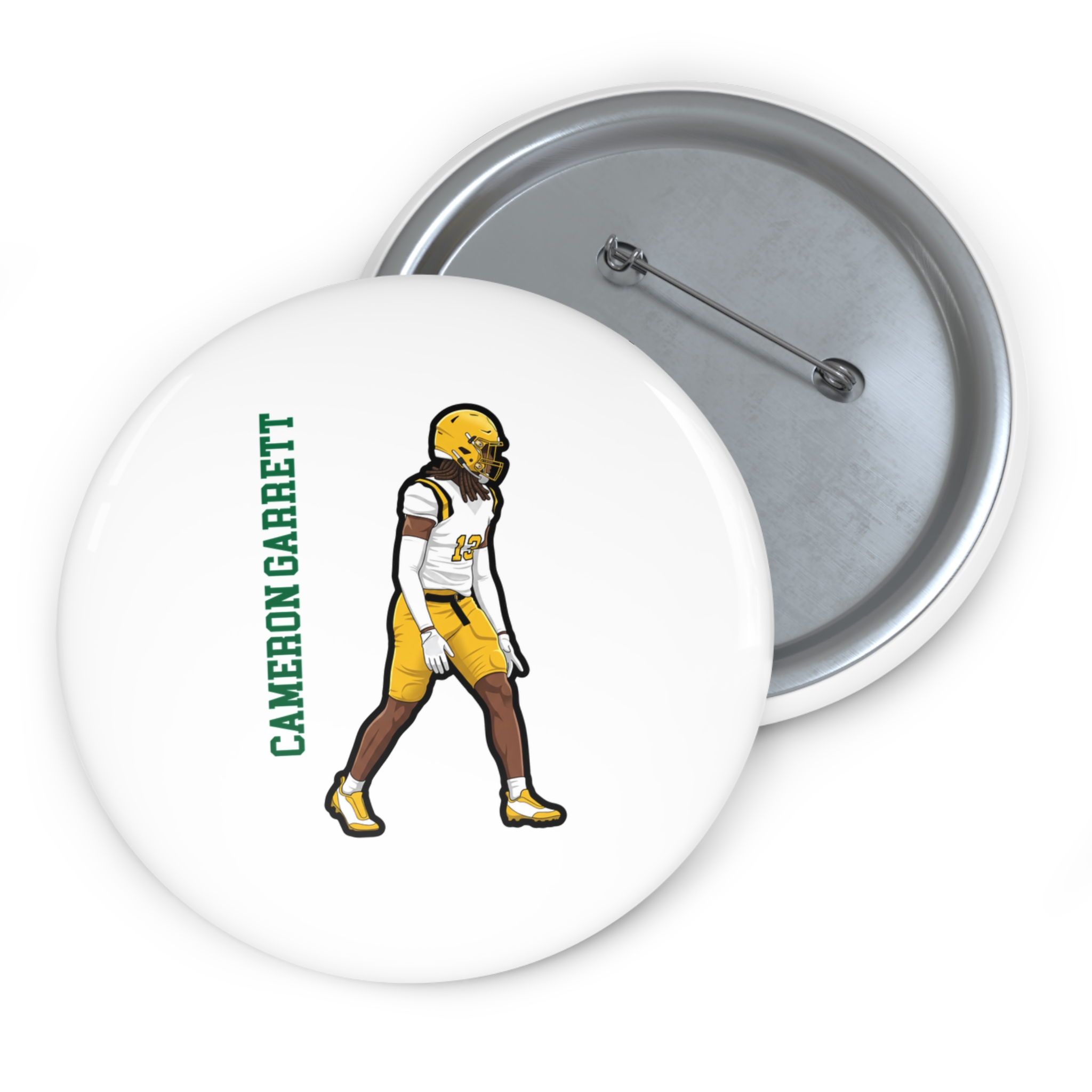 Game Day Pin — character_name_vertical in Classic