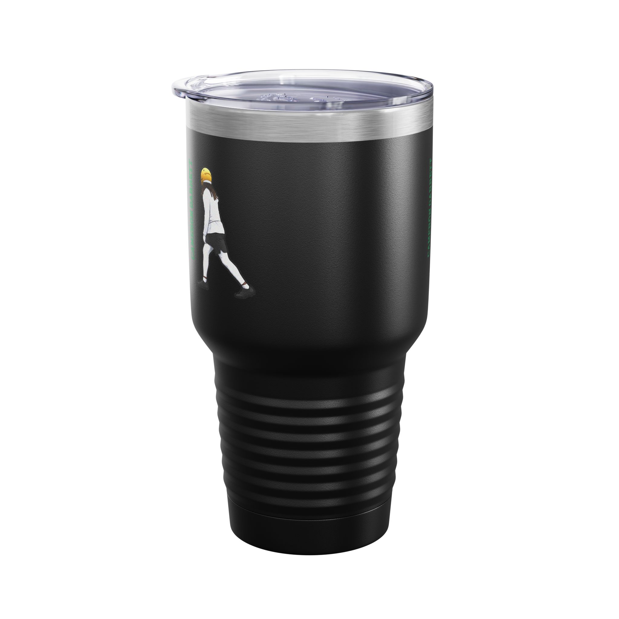 30oz Tumbler — character_name_vertical in Black