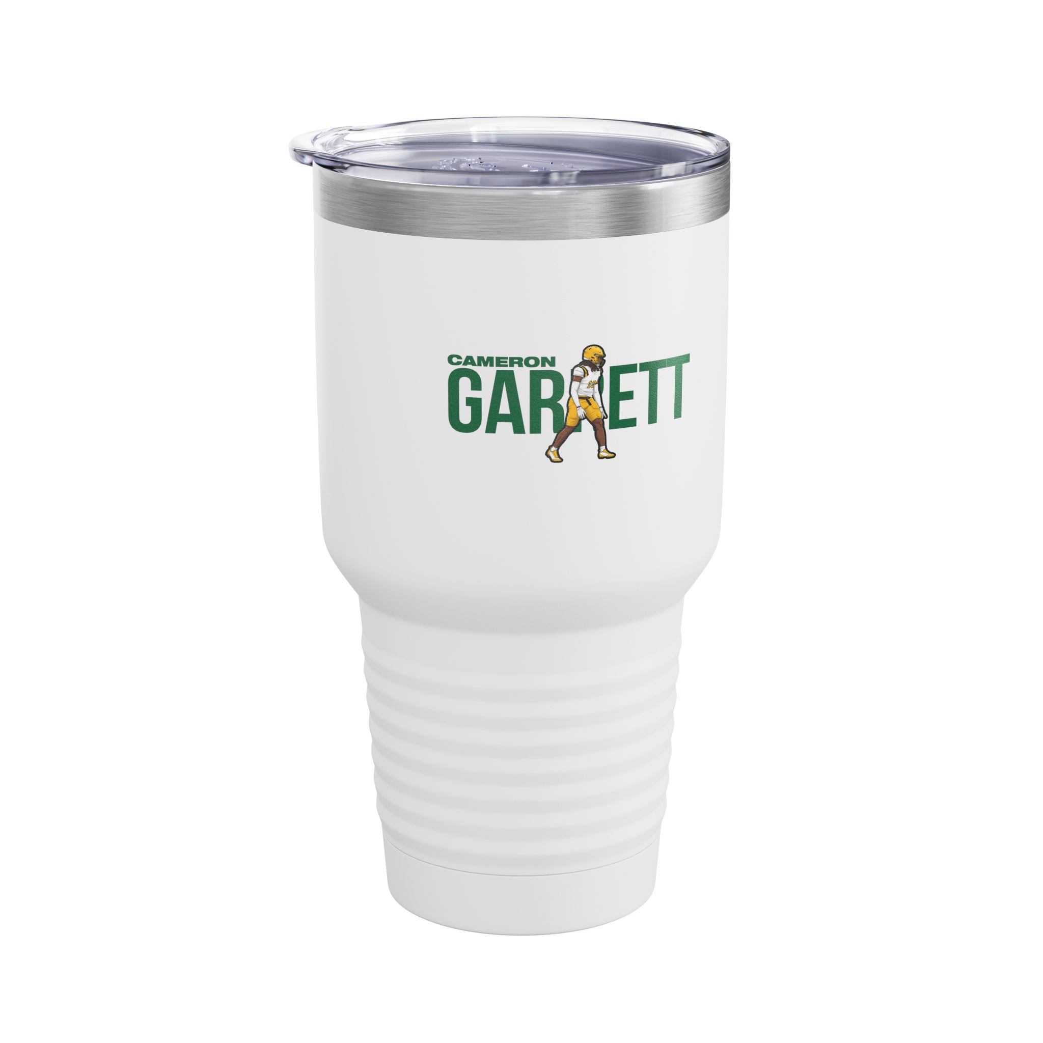 30oz Tumbler — character_player_name in White