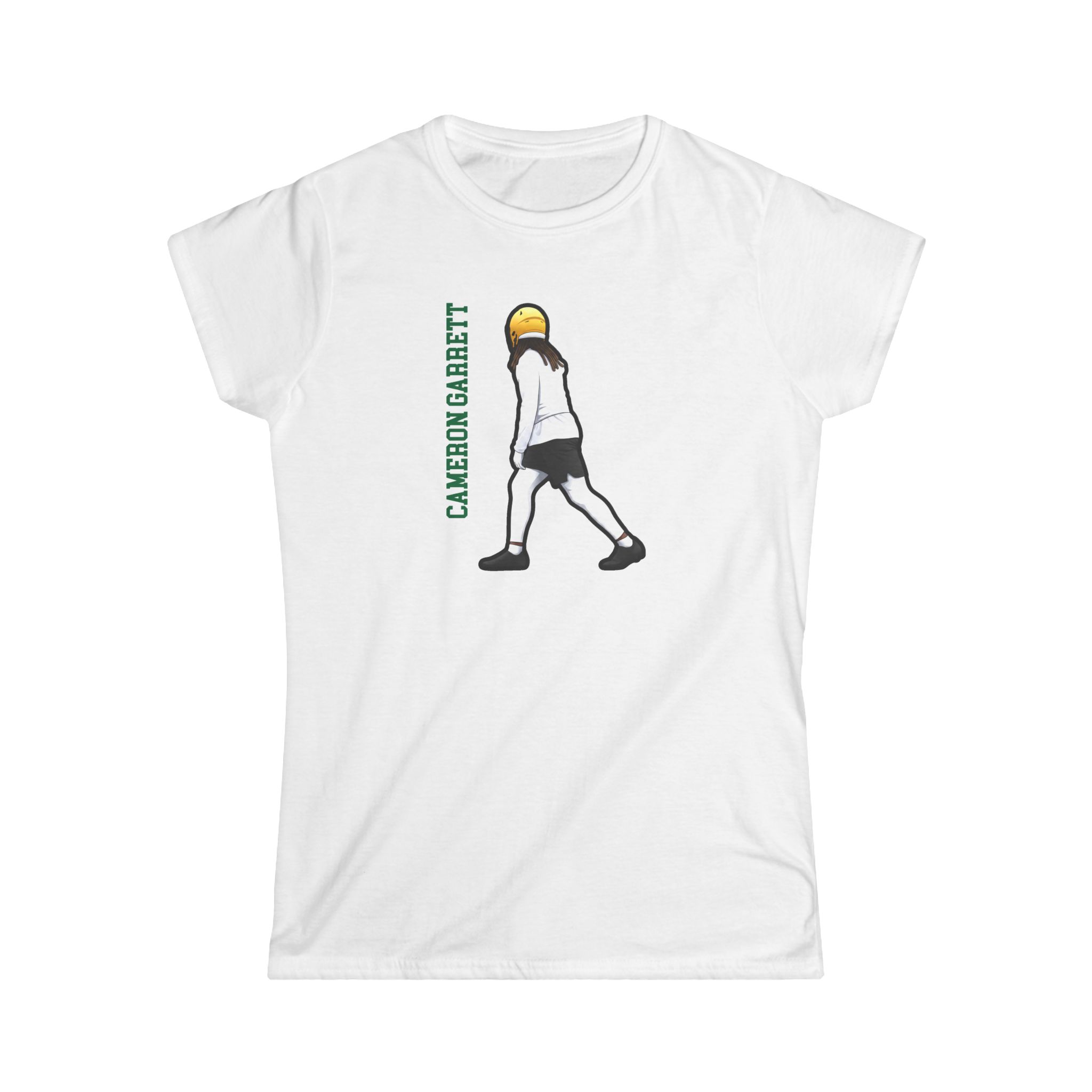 Women's Softstyle Tee — character_name_vertical in White