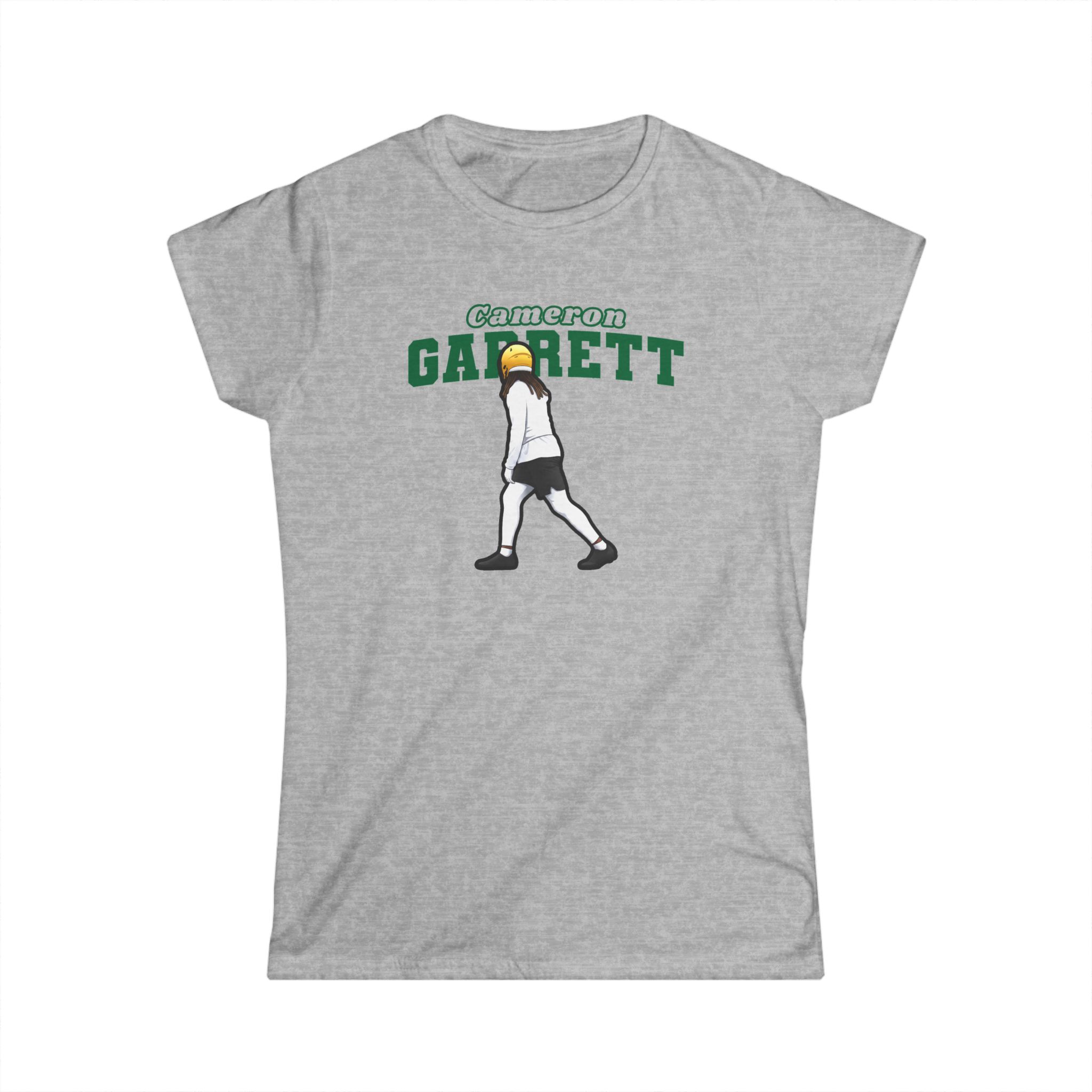 Women's Softstyle Tee — character_name_arch in Grey