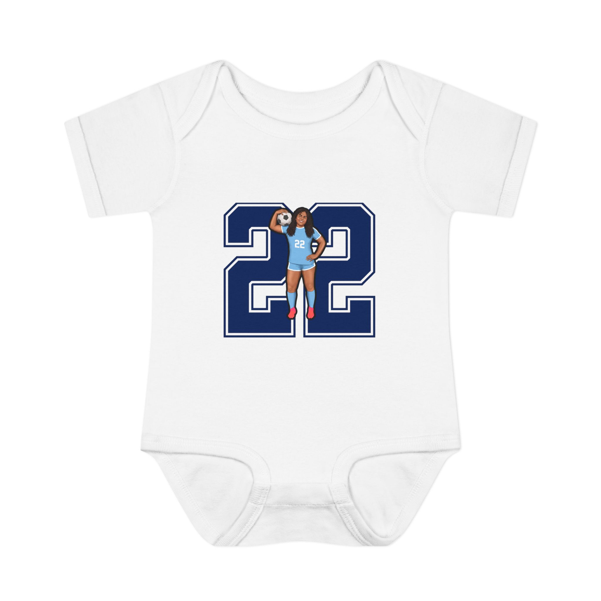 Baby Onesie — character_number in White