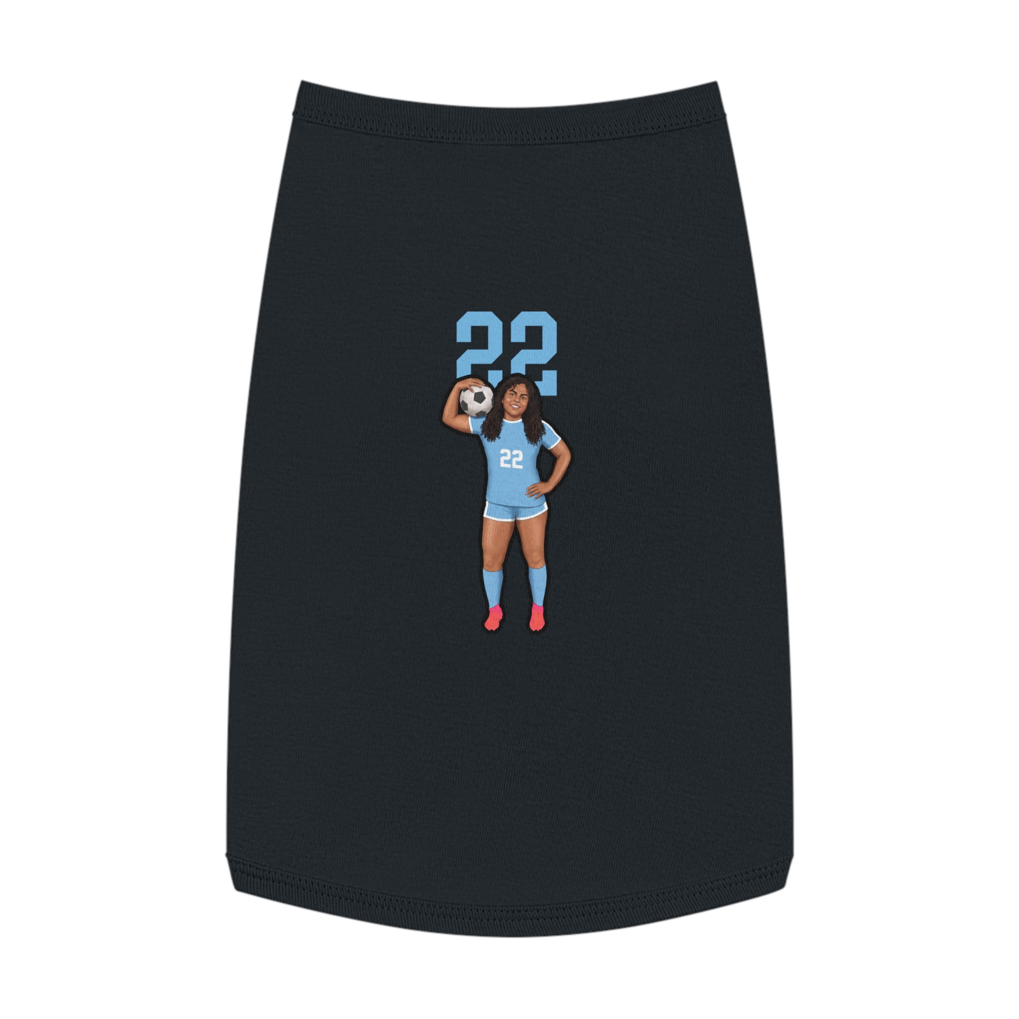Pet Tank Top — character_number_top in Black
