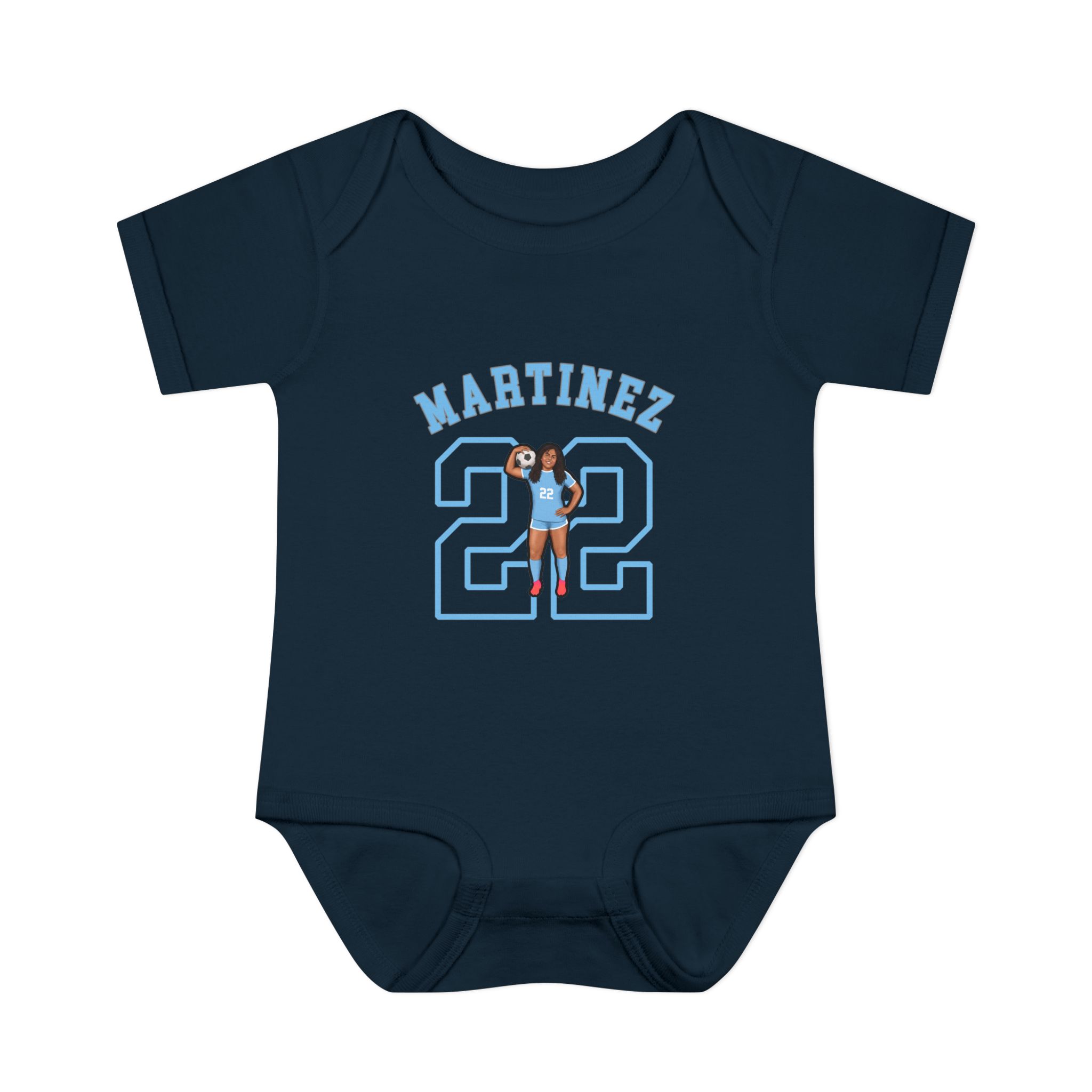 Baby Onesie — character_shirsey_arch in Navy