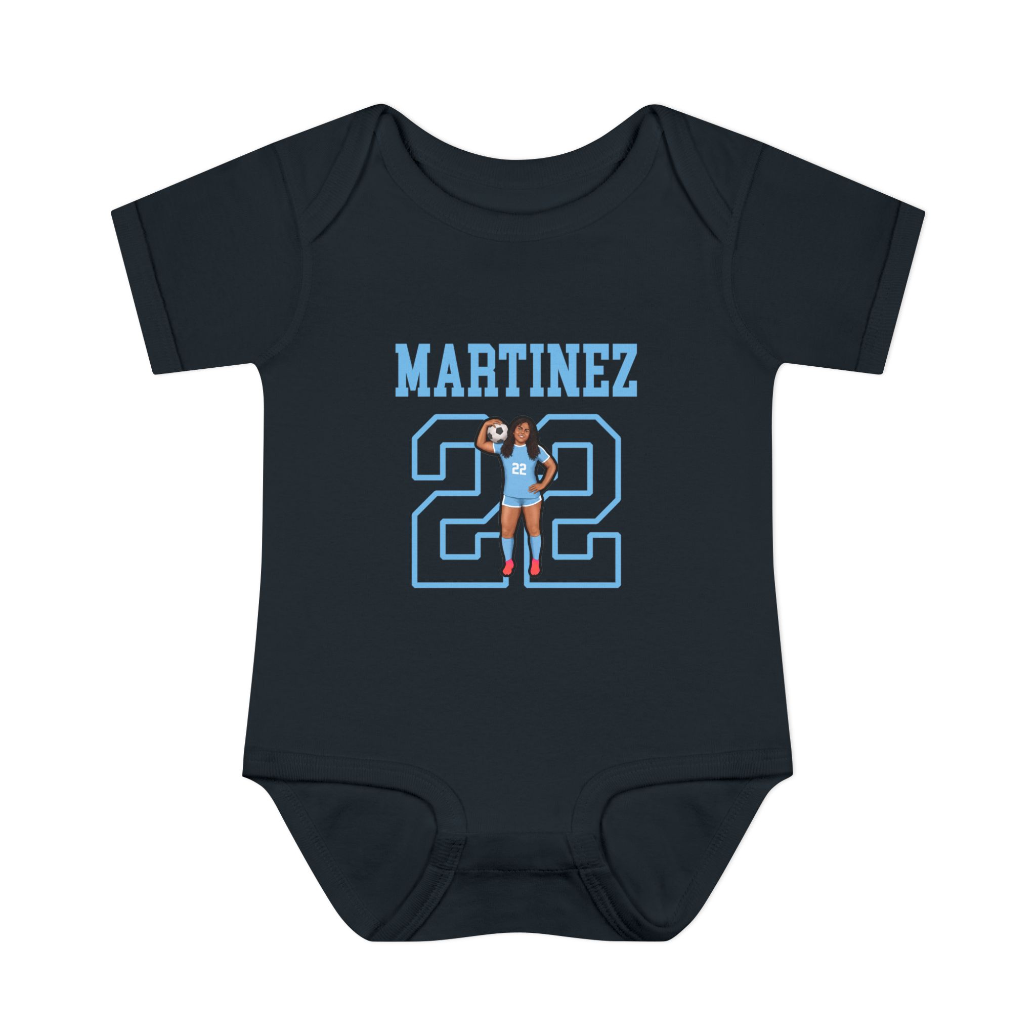 Baby Onesie — character_shirsey in Black