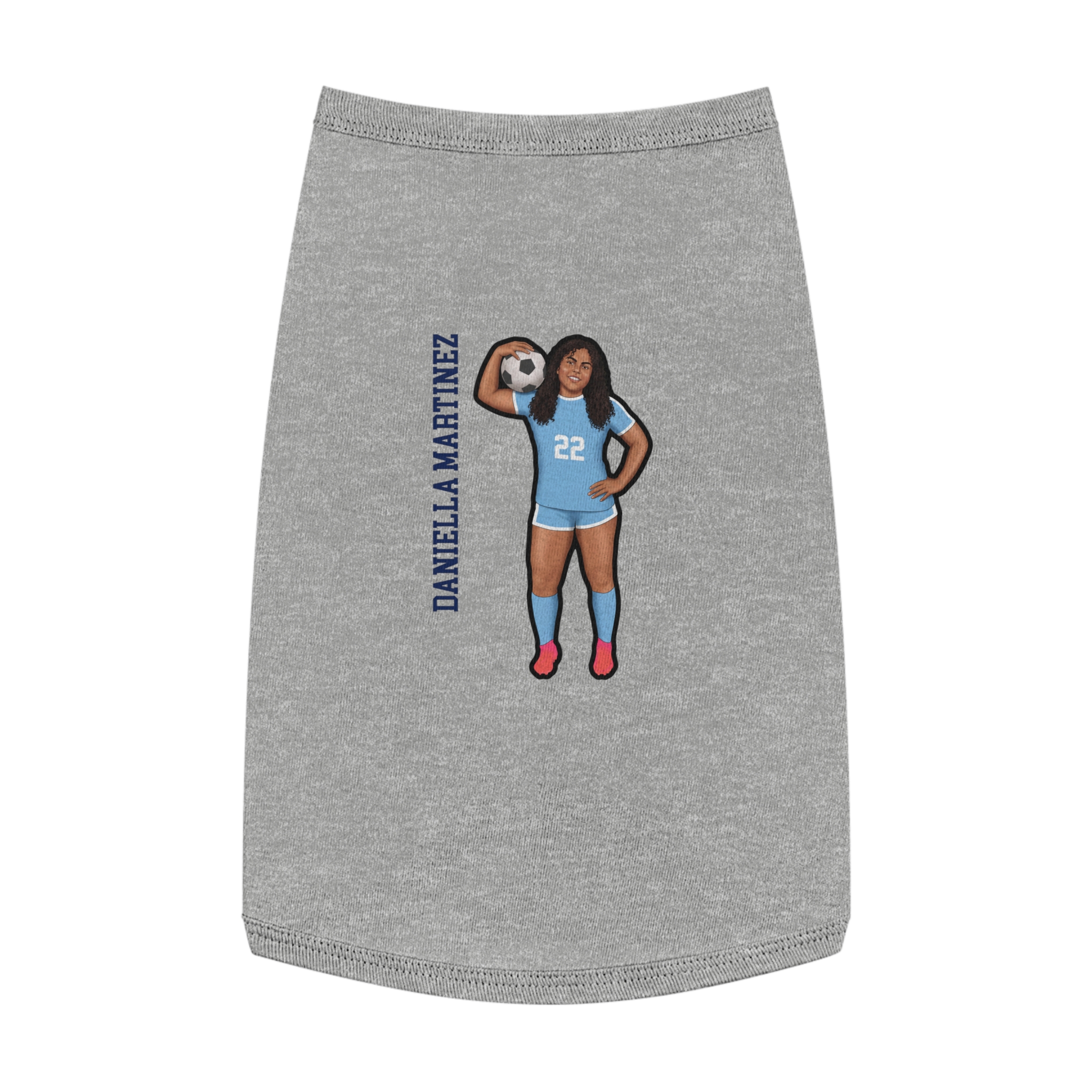 Pet Tank Top — character_name_vertical in White