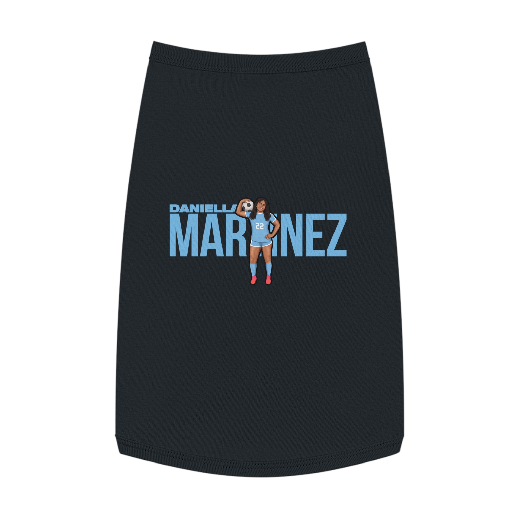 Pet Tank Top — character_player_name in Black