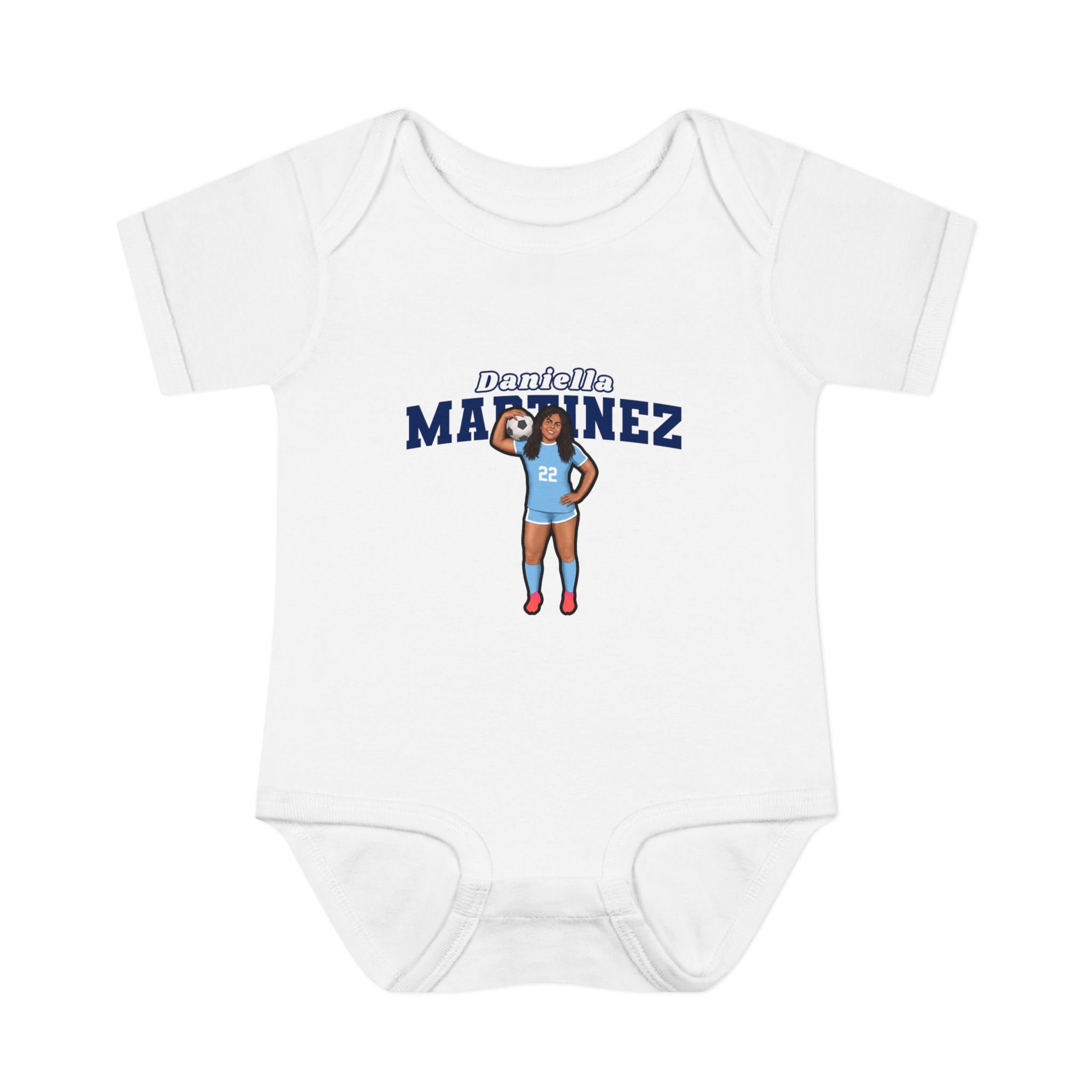 Baby Onesie — character_name_arch in White