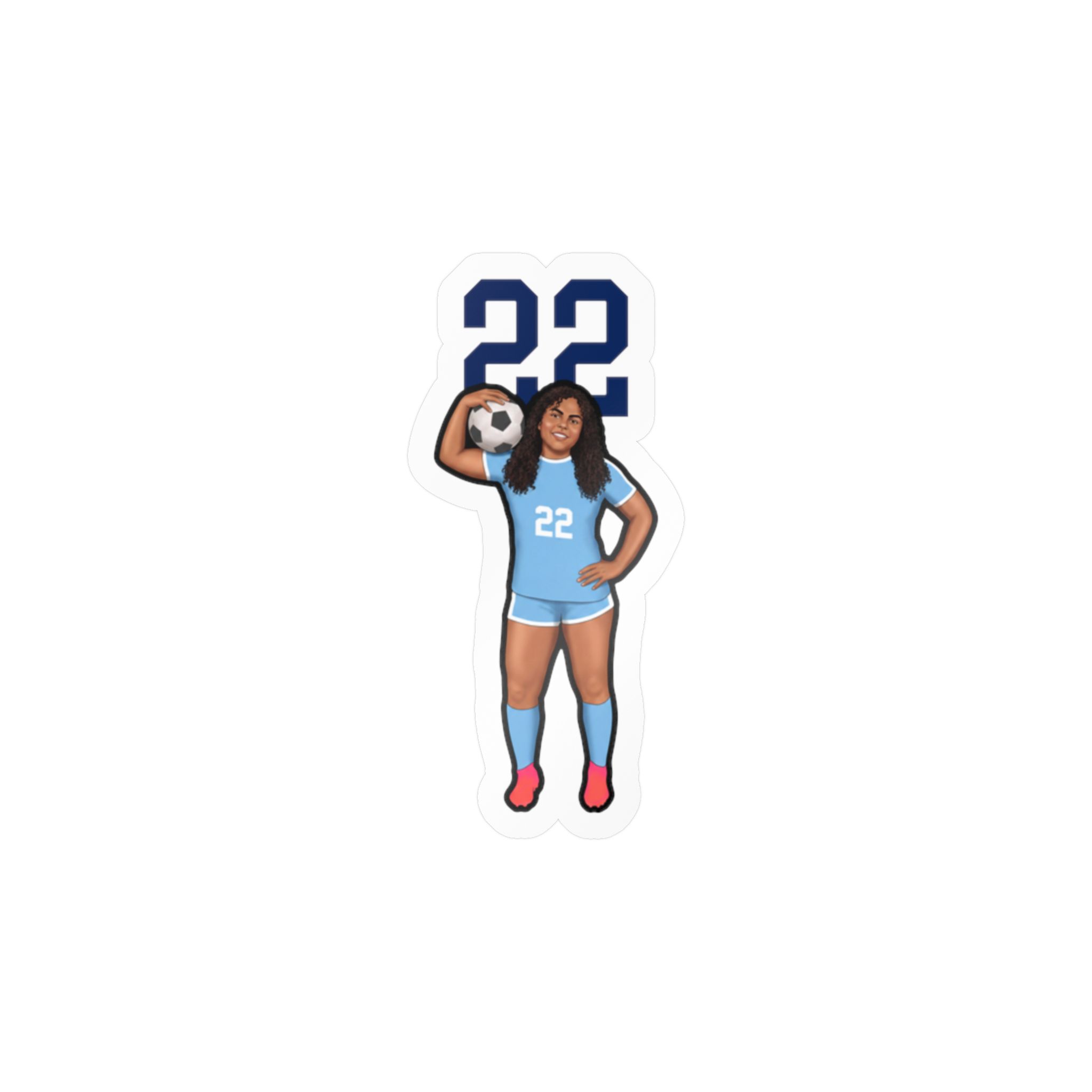 Vinyl Sticker — character_number_top in Classic