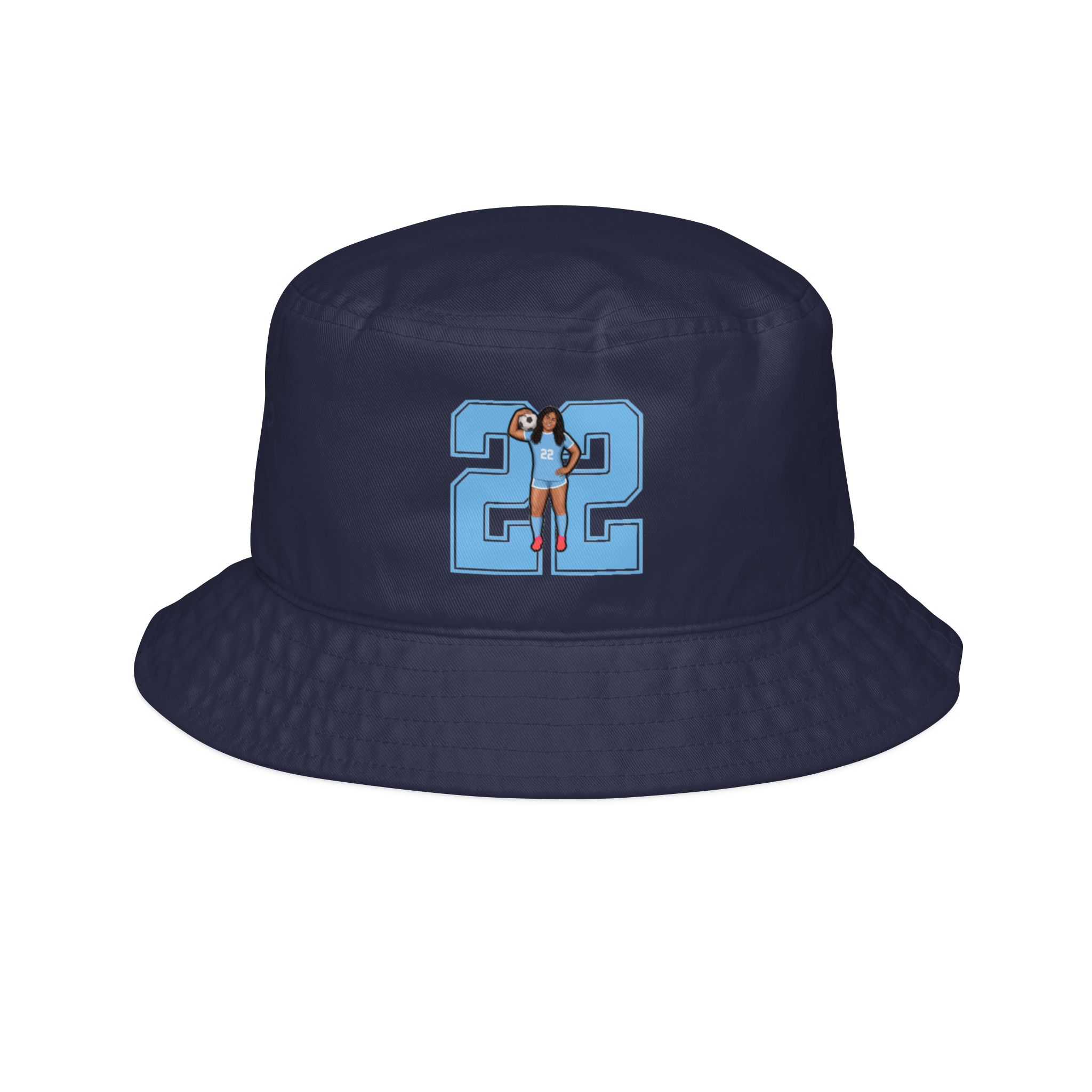 Bucket Hat — character_number in Navy