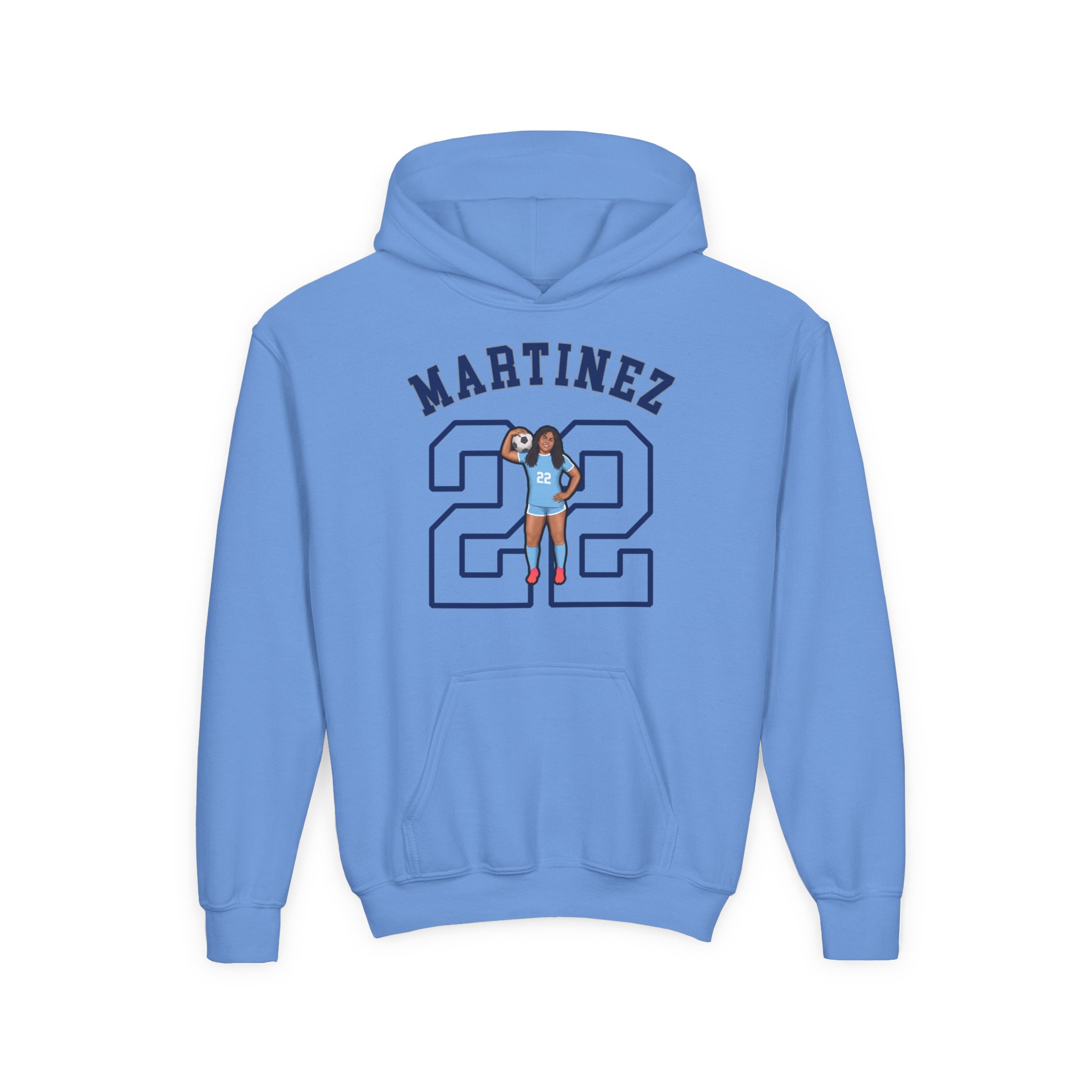 Youth Hoodie — character_shirsey_arch in Blue