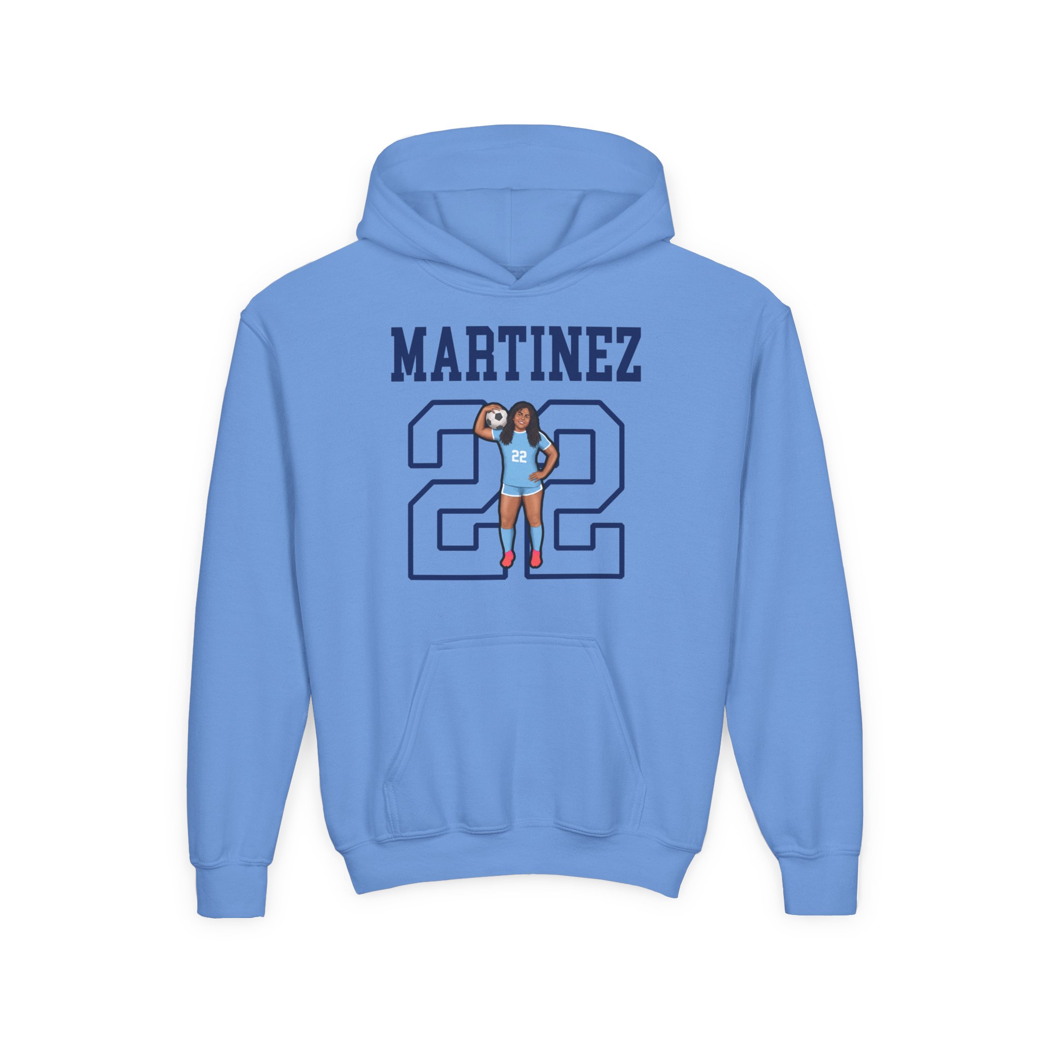Youth Hoodie — character_shirsey in Blue
