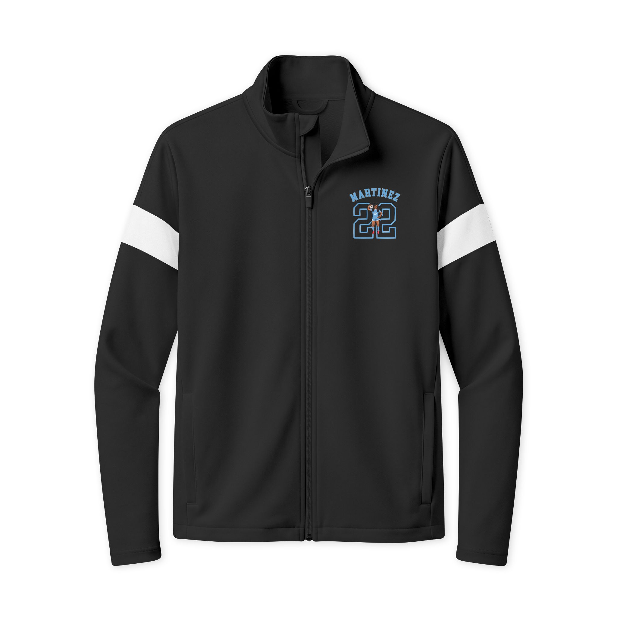 Travel Full-Zip Jacket — character_shirsey_arch in Black/ White