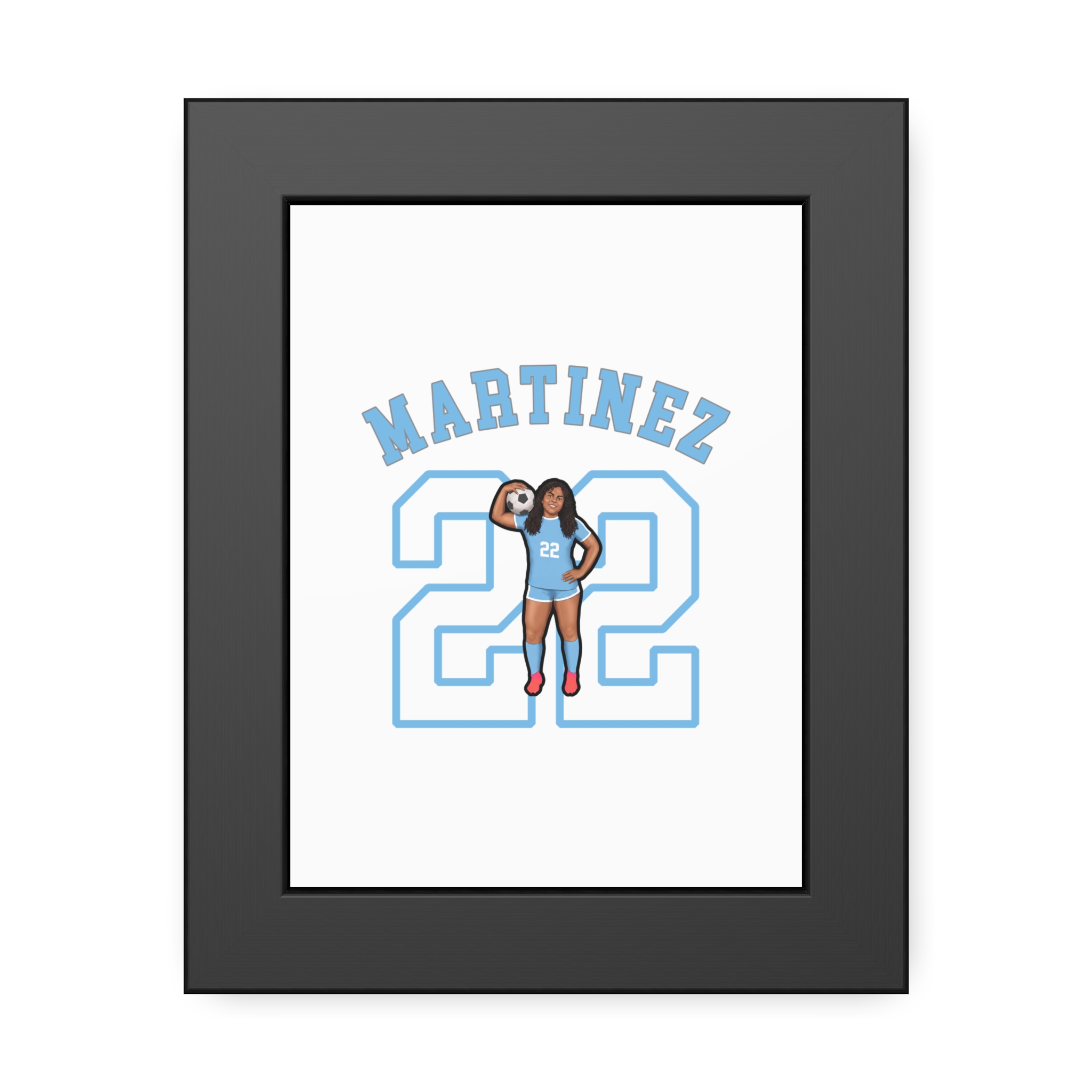 Framed Poster — character_shirsey_arch in Black