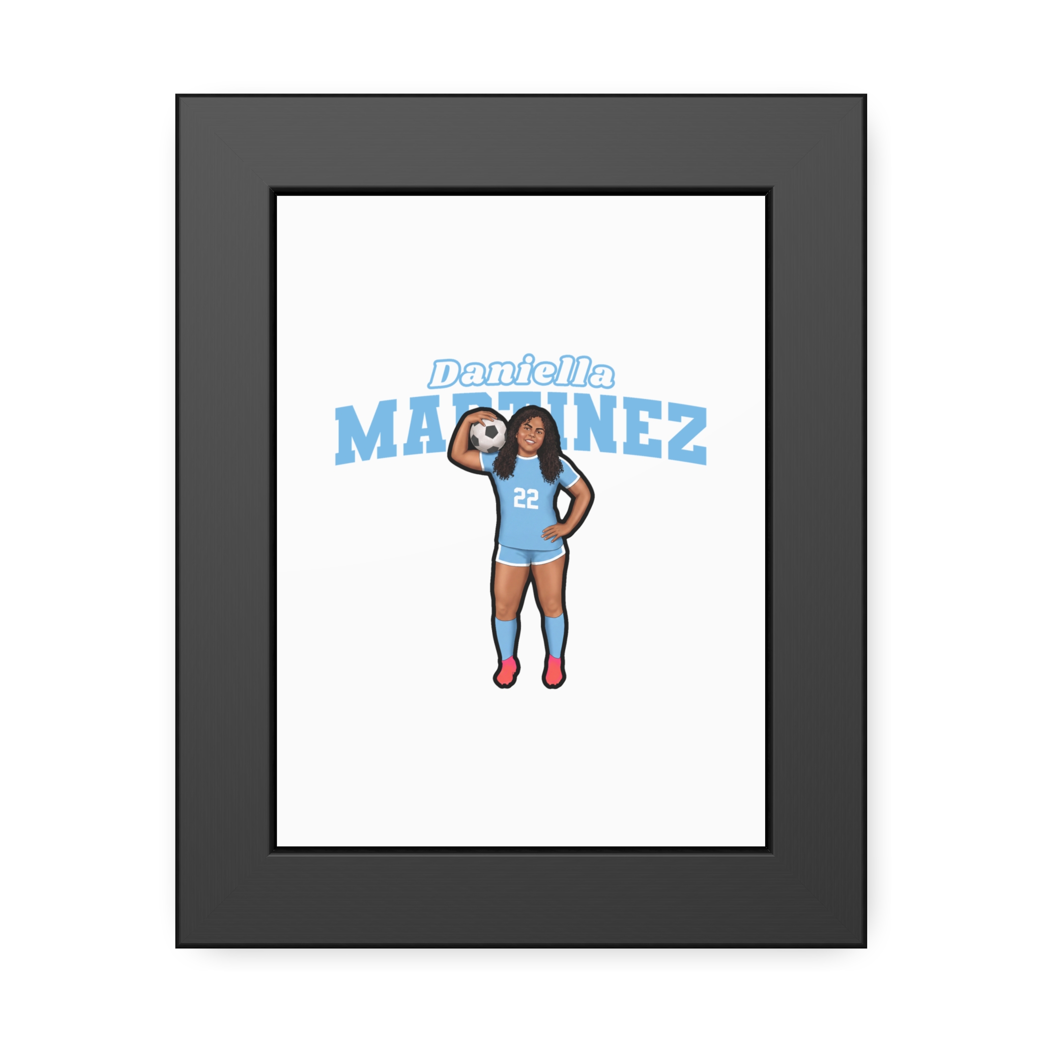 Framed Poster — character_name_arch in Black