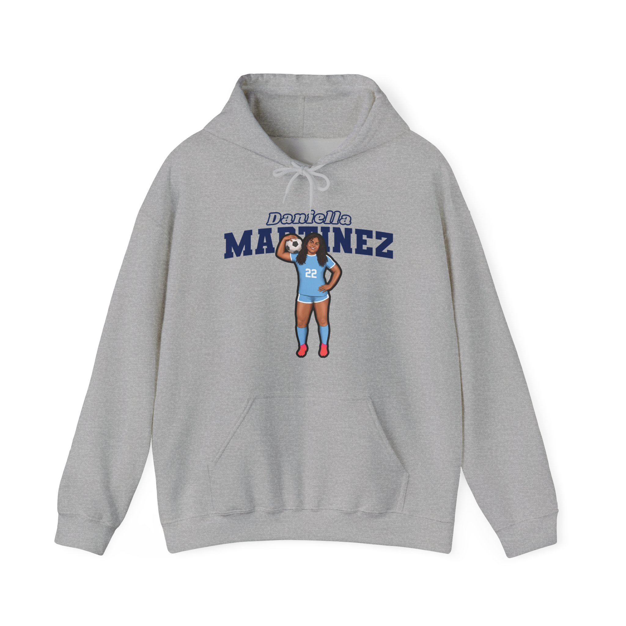 Hoodie — character_name_arch in Grey